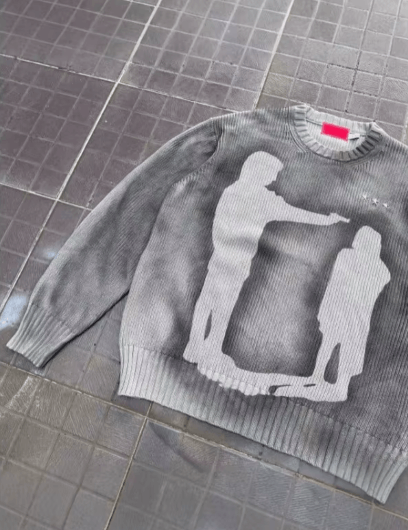 Japanese Brand design pullover long-sleeved sweaters Size US L / EU 52-54 / 3 - 4 Thumbnail