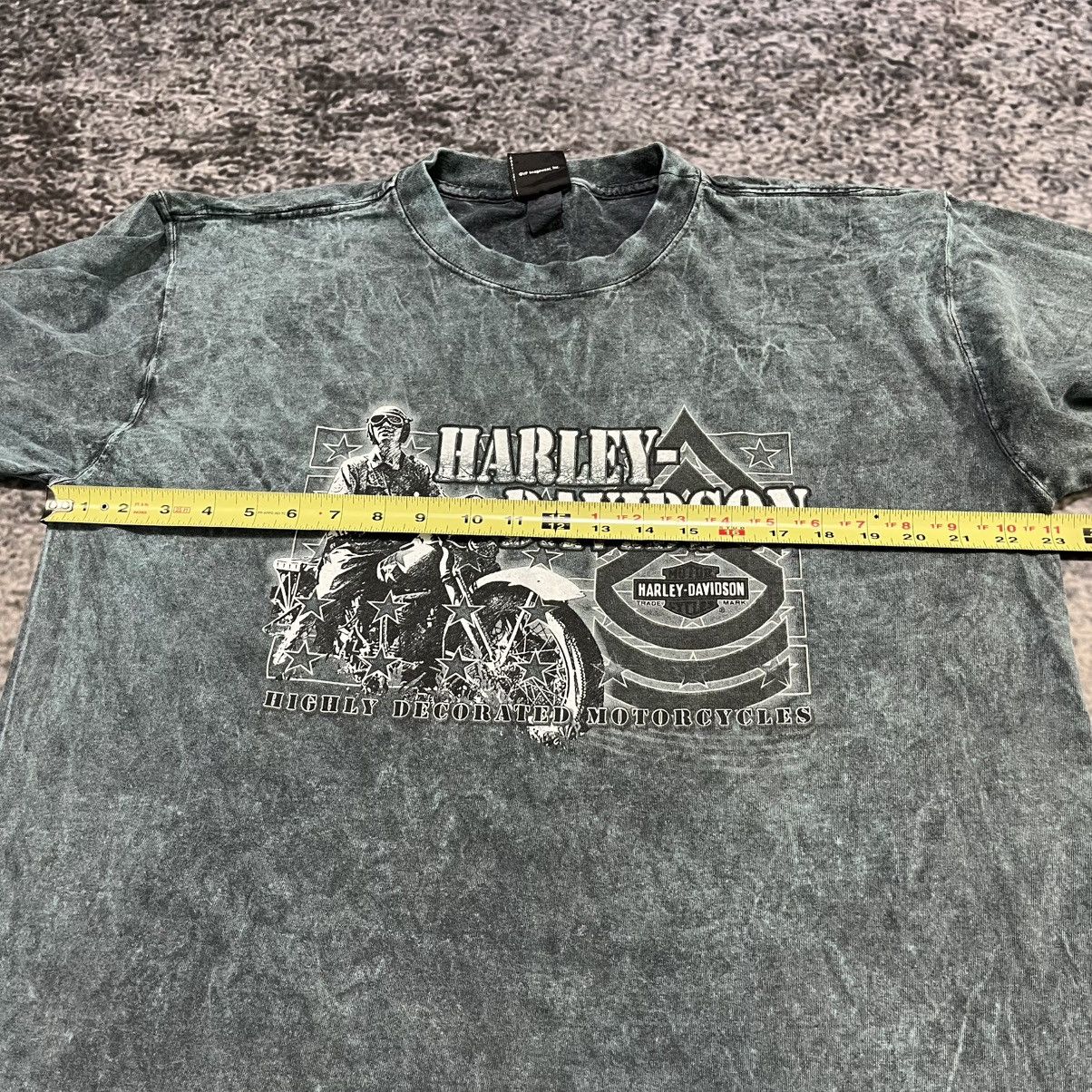 Harley Davidson Vintage Harley Davidson Biker Eagle Grunge Longsleeve Shirt Size US L / EU 52-54 / 3 - 10 Thumbnail