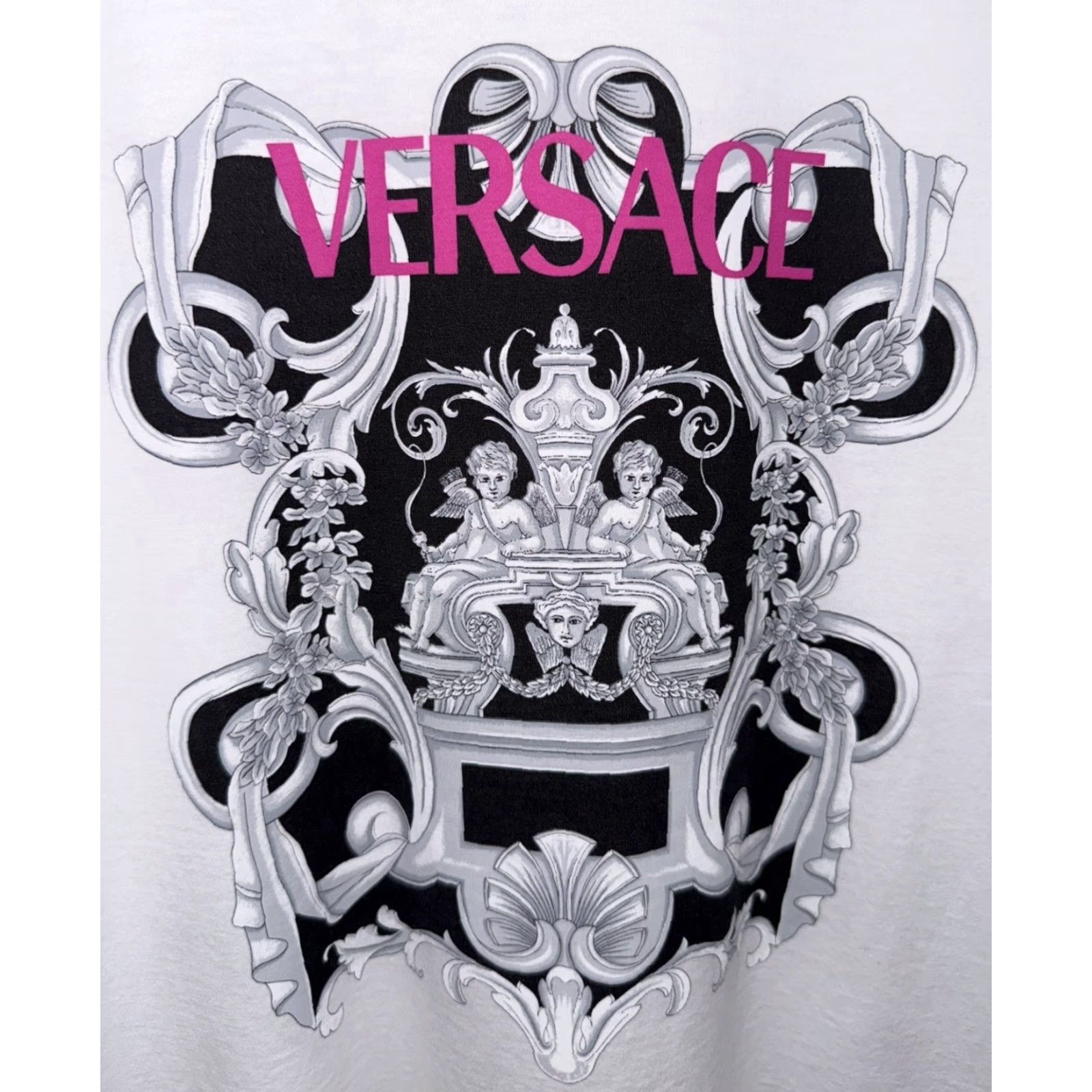 Versace Versace T-Shirt White Baroque Size L Men Regular Large Size US L / EU 52-54 / 3 - 2 Thumbnail
