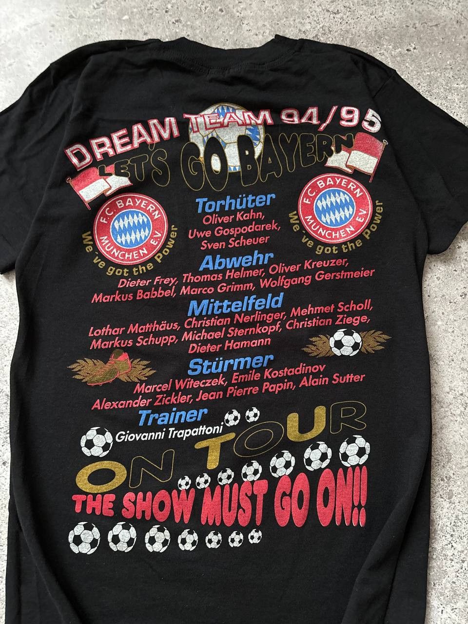 Vintage Rare 1994 Full Print FC BAYERN MUNCHEN Vintage T-Shirt Size US S / EU 44-46 / 1 - 6 Thumbnail