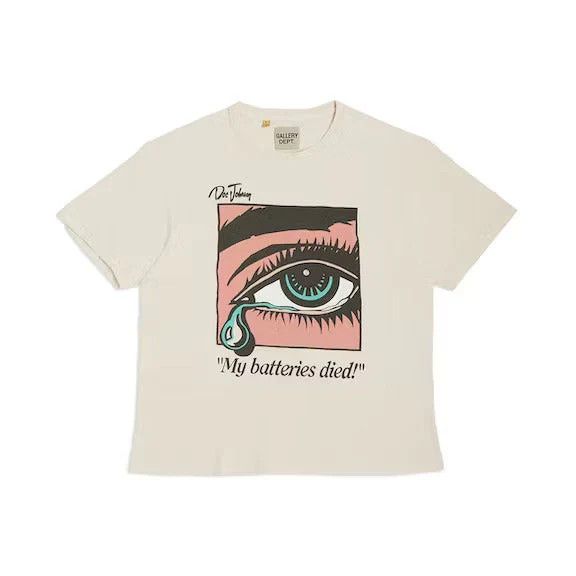 Gallery Dept. o1mle0825 Dead Batteries Tee Shirt in White Size US S / EU 44-46 / 1 - 1 Thumbnail