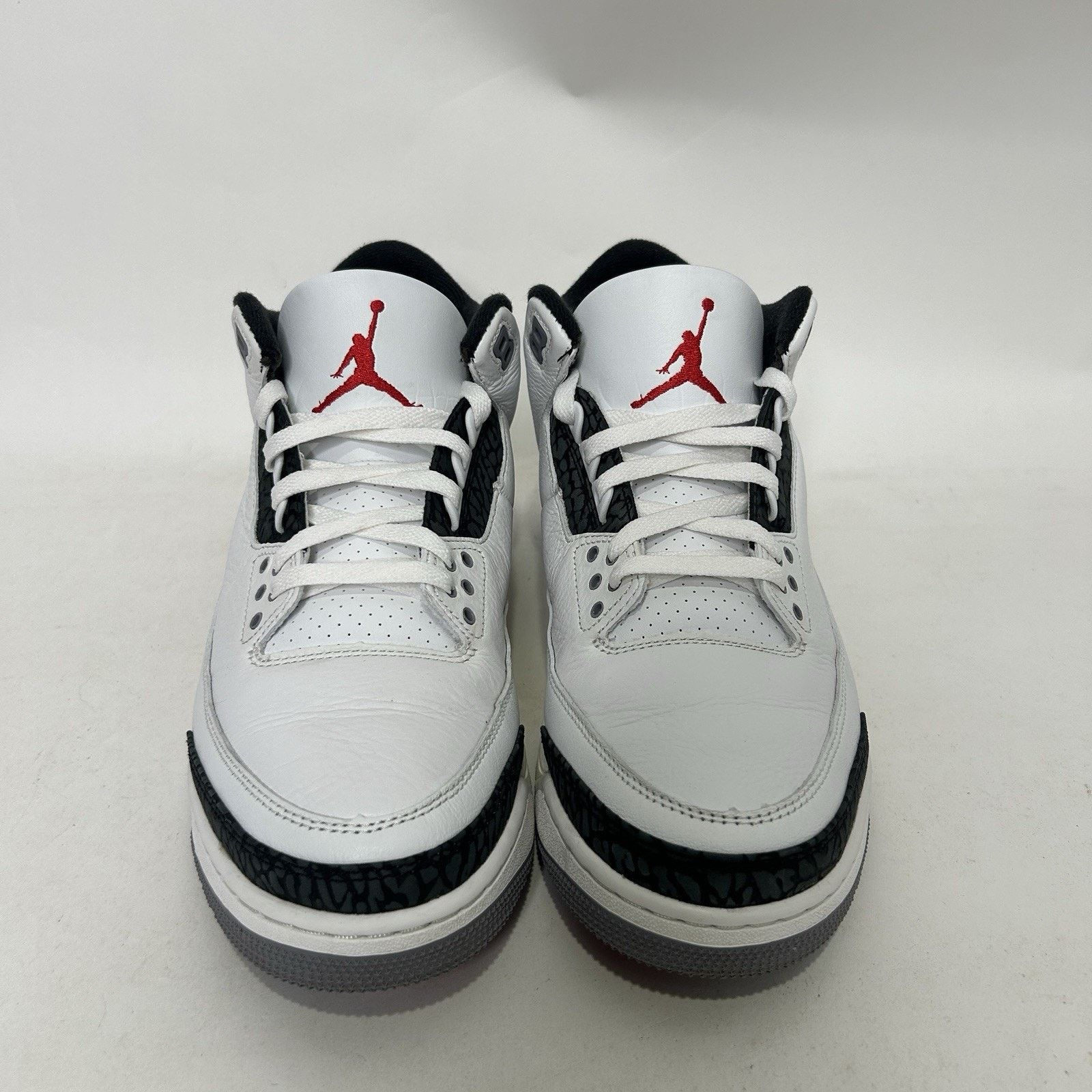 Nike Nike Air Jordan 3 Retro “Cement Grey White Fire Red” Size US 11 / EU 44 - 2 Thumbnail