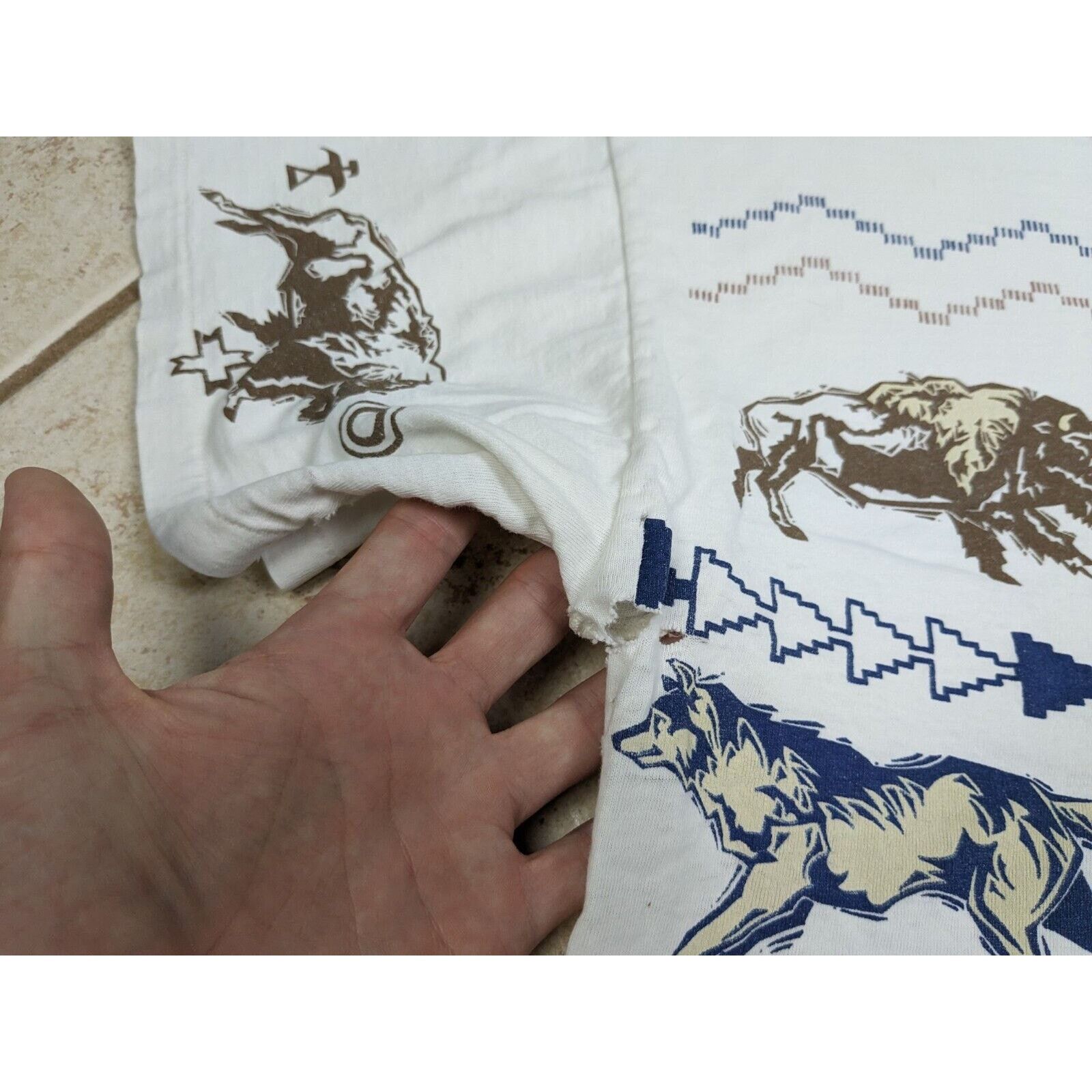 Other Vtg 90s Alaska Animals All Over Print XL Ken Drewke Thrashed Size US XL / EU 56 / 4 - 4 Thumbnail
