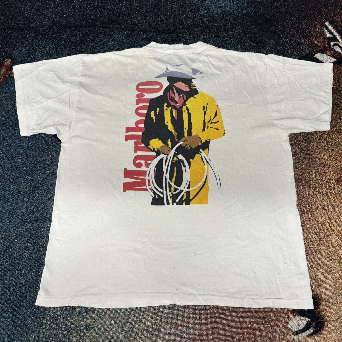Marlboro × Marlboro Classics VINTAGE MARLBORO MAN TEE WHITE Size US XL / EU 56 / 4 - 1 Thumbnail
