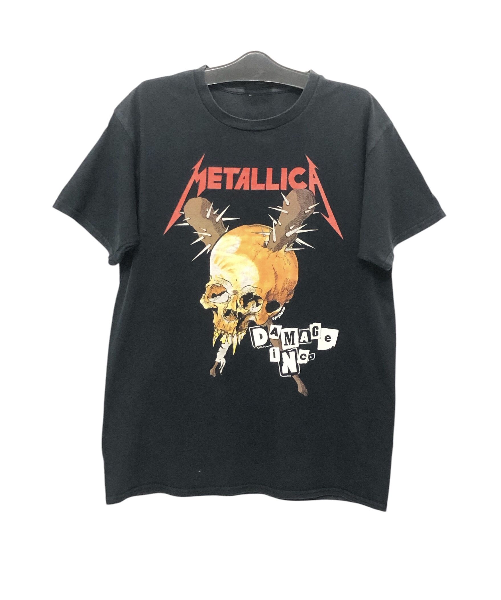 Band Tees × Metallica × Vintage Vintage Worn Bootleg Metallica Damage iNco Tour Size US L / EU 52-54 / 3 - 1 Thumbnail