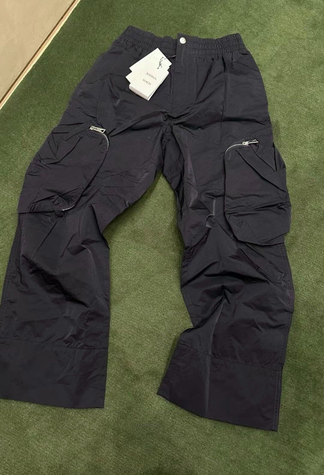 Bottega Veneta Bottega Veneta Dark Blue Cargo Track Pants Size US 32 / EU 48 - 1 Preview