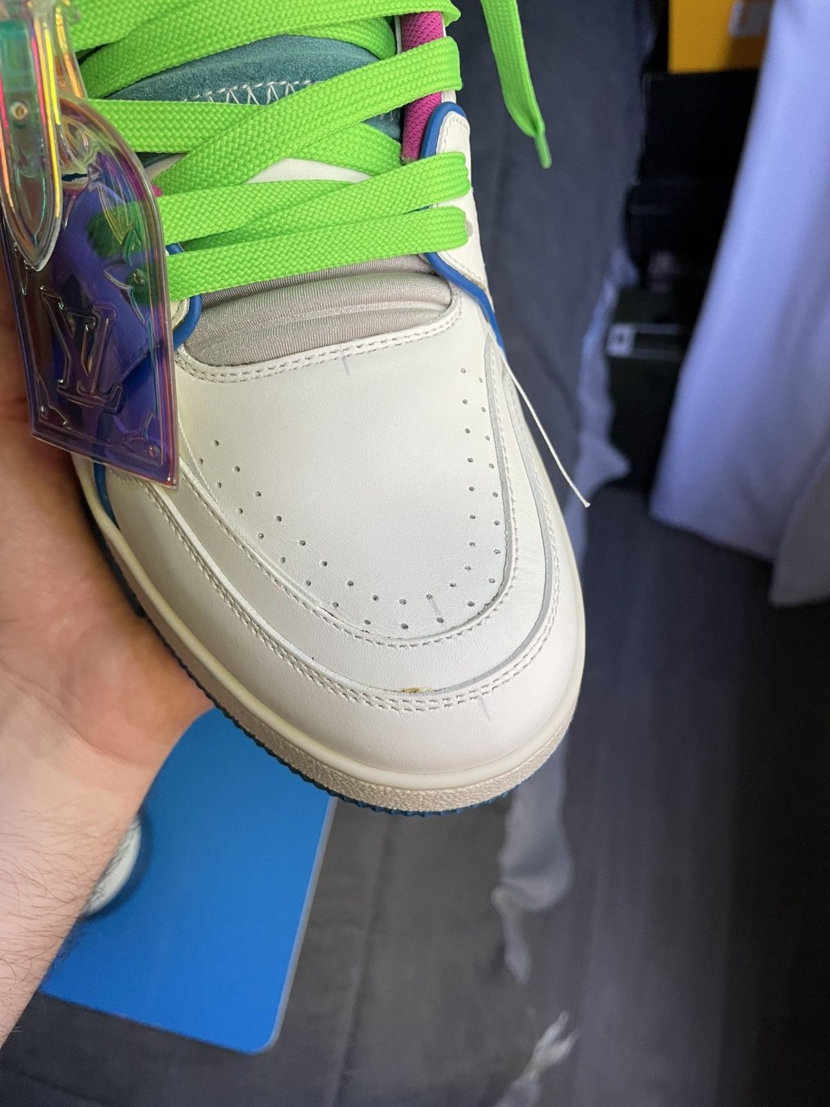 Louis Vuitton Louis Vuitton SoHo Exclusive White Upcycled Trainer Sneaker Size US 8 / EU 41 - 14 Thumbnail