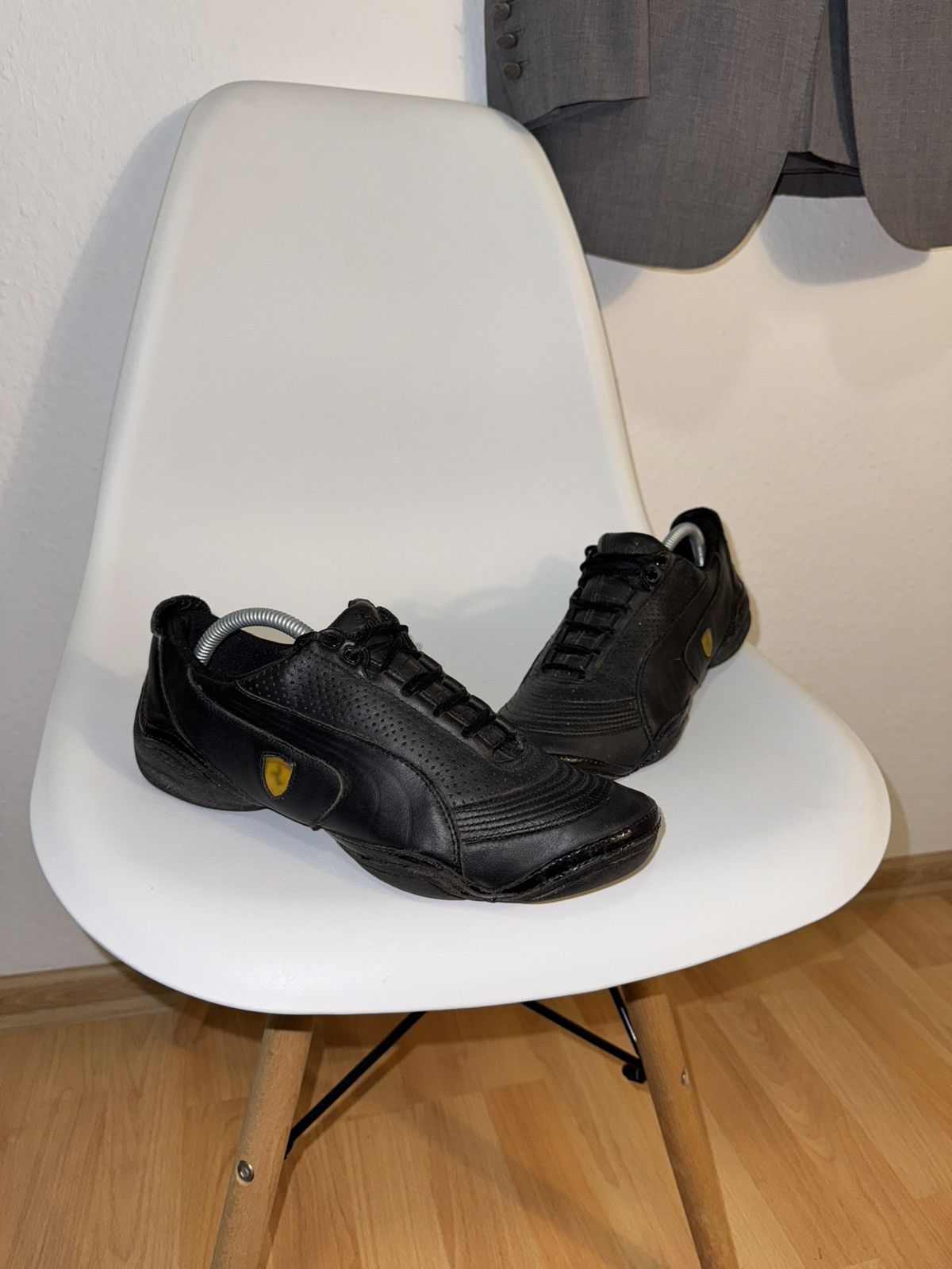Puma X Lamborghini Black Leather Driving  Motorsport Shoes, Men's (Size 7)