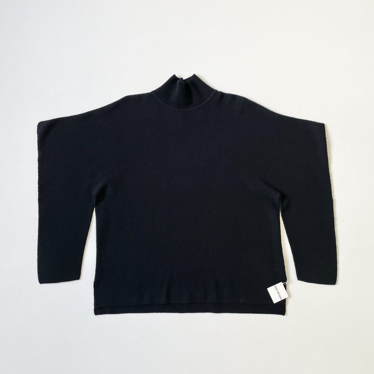 Issey Miyake Black Wool ‘Angular Arms’ Sweater Size US M / EU 48-50 / 2 - 1 Thumbnail