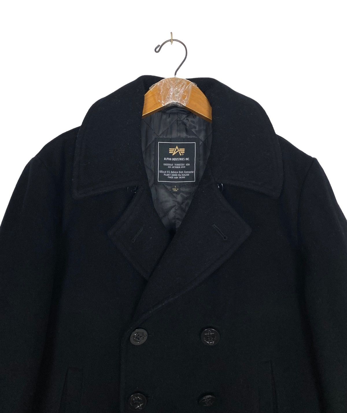 Alpha Industries Rare‼️ Alpha Industries Inc Wool Pea Coat Size US M / EU 48-50 / 2 - 4 Thumbnail