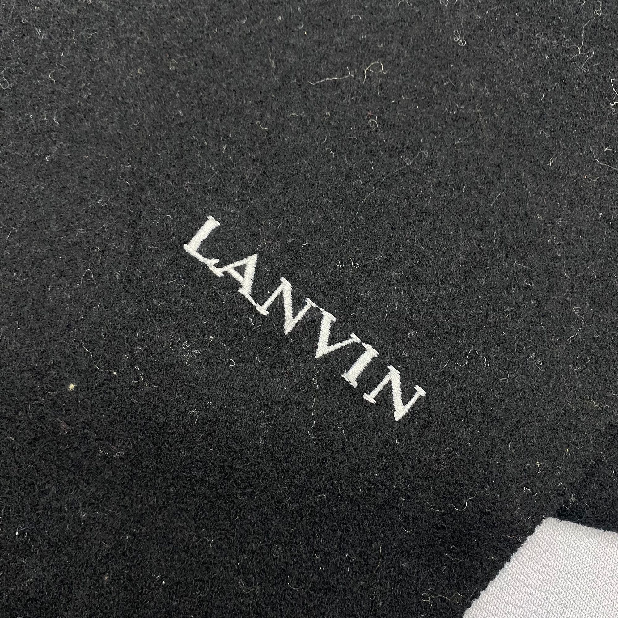 Lanvin Vintage Lanvin Scarf Muffler Wool Winter Fringe Scarves Size ONE SIZE - 4 Thumbnail
