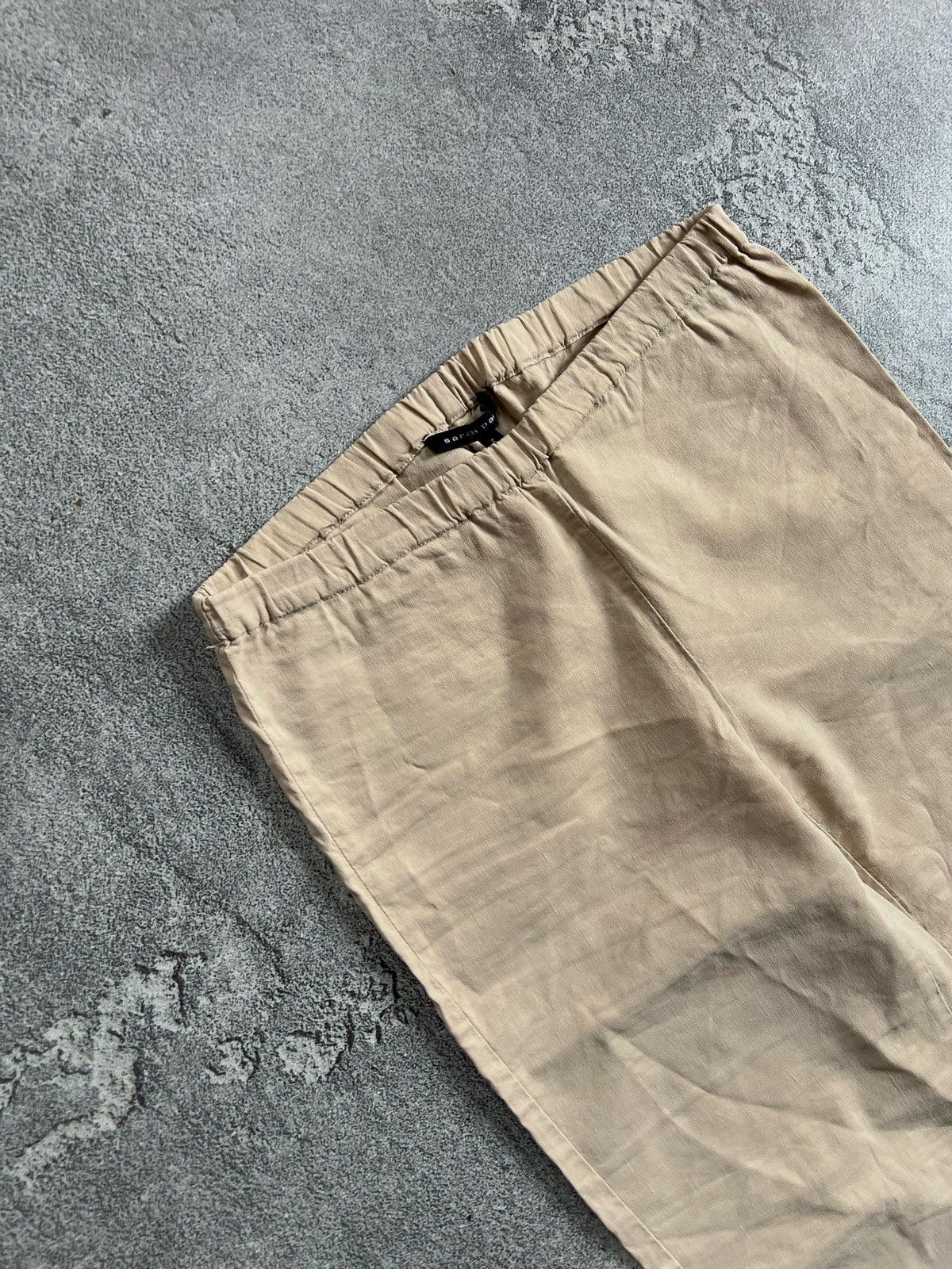 Sarah Pacini Sarah Pacini Linen Trousers Size 1 Pull On Stretch Tapered Size 26" / US 2 / IT 38 - 3 Thumbnail