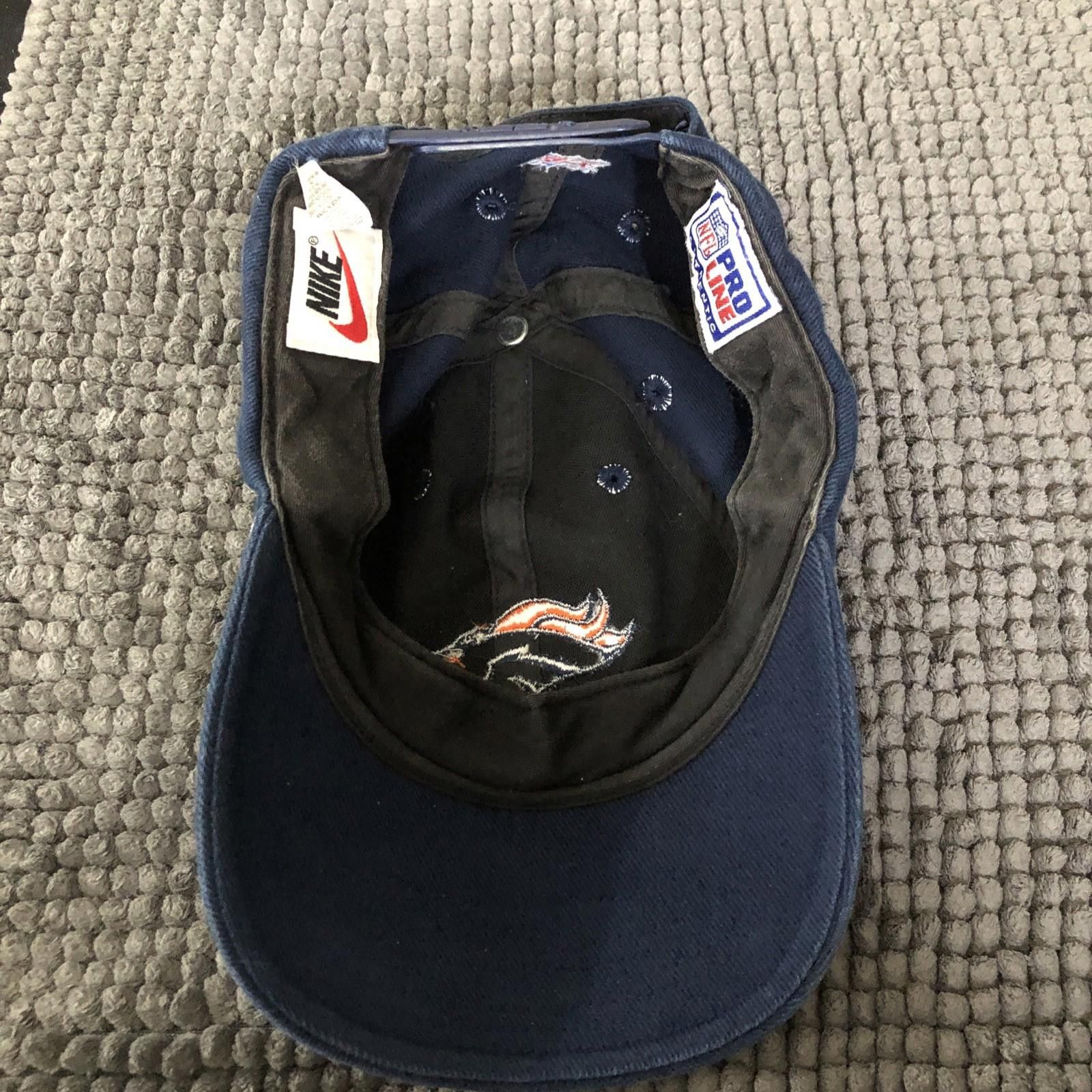 Nike Denver Broncos Hat Blue NFL Pro Line Nike Men’s One Size 90s Size ONE SIZE - 4 Thumbnail