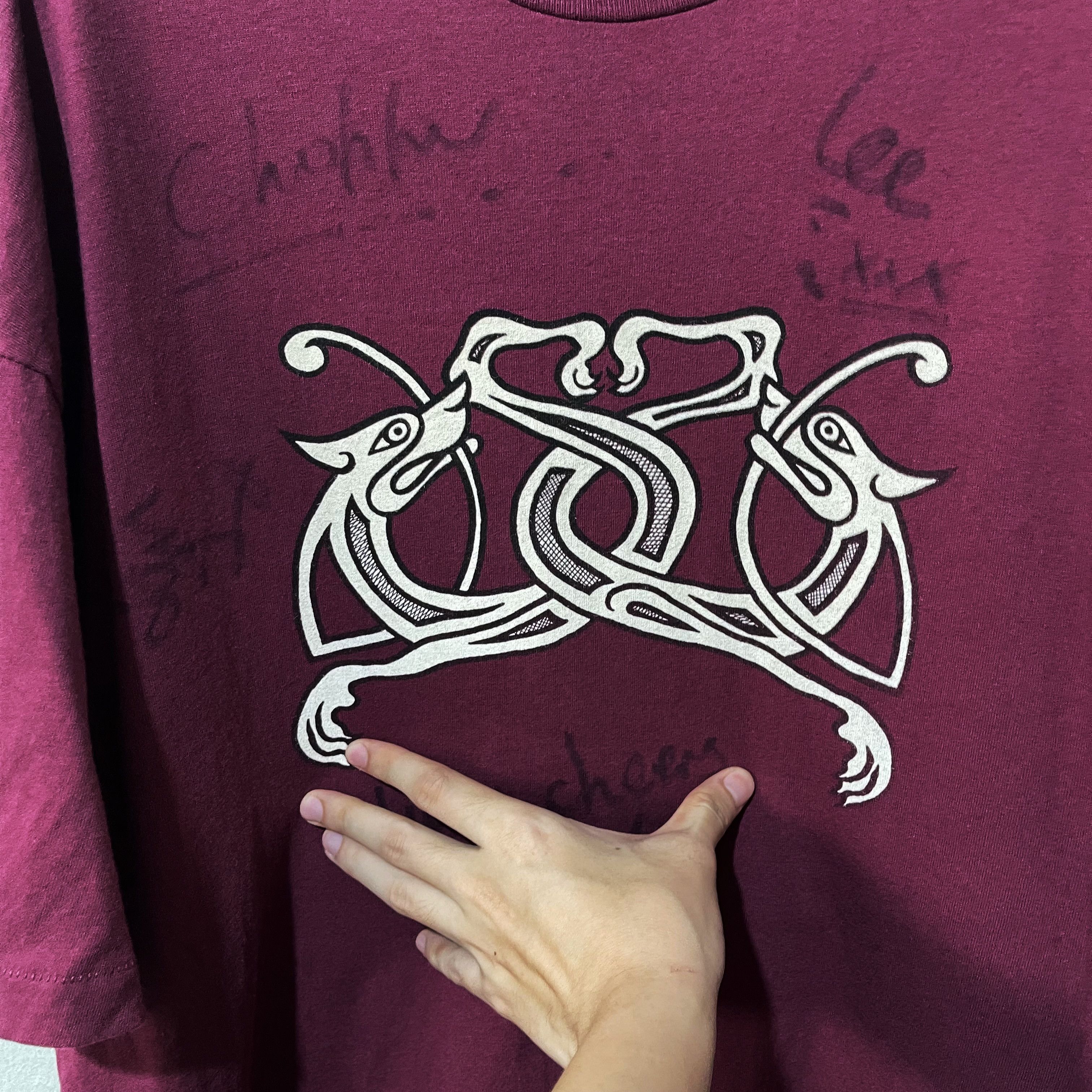 Band Tees × Vintage Vintage 90s Oysterband Shirt Size US XL / EU 56 / 4 - 2 Thumbnail