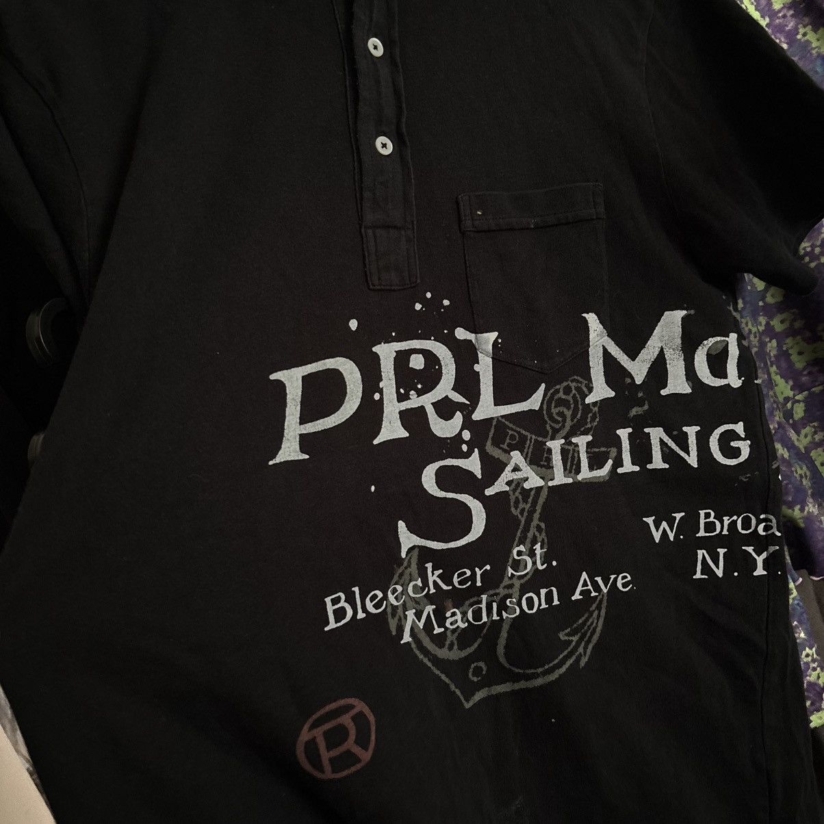 Ralph Lauren 🫥Very Rare PRL Marine Co. T-shirt Mono Pocket All Over Print Size US M / EU 48-50 / 2 - 3 Thumbnail