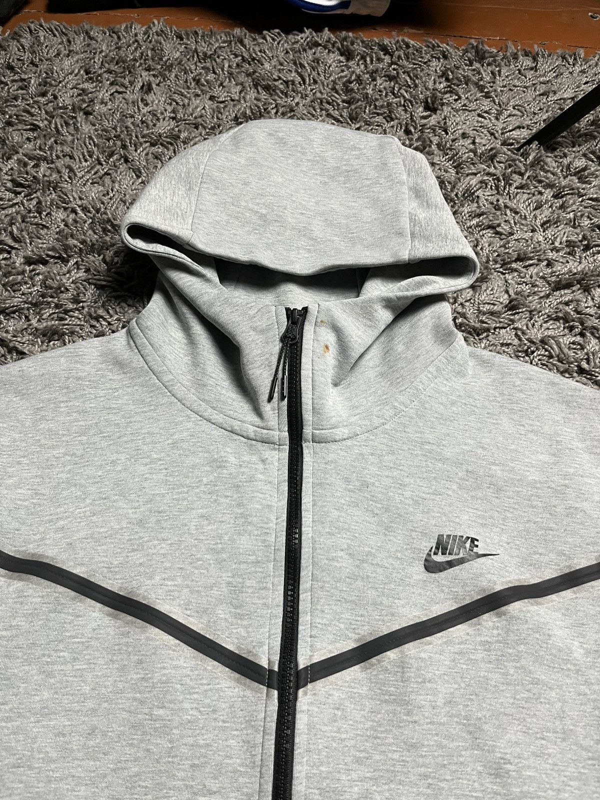 Nike Nike Tech Fleece Full-Zip Windrunner Hoodie Grey Size US XXL / EU 58 / 5 - 3 Thumbnail
