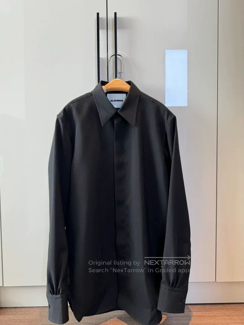 Jil Sander Jil Sander Black Shirt Jacket Size US M / EU 48-50 / 2 - 1 Thumbnail