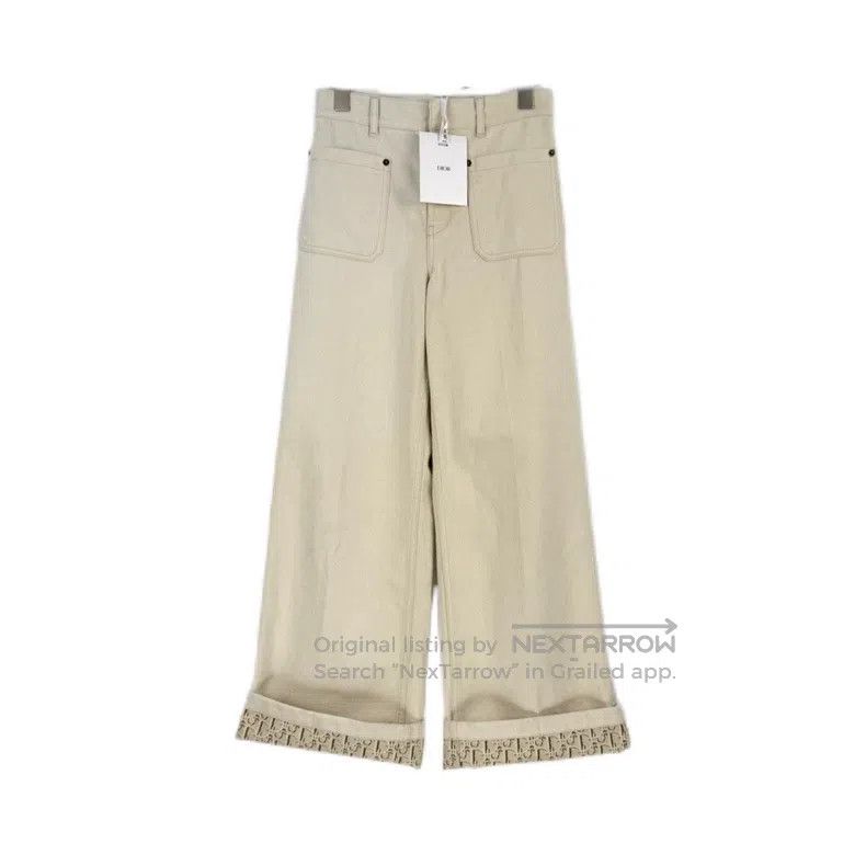 Dior Dior Beige leather-label jeans Size 42" / US 20 - 1 Thumbnail