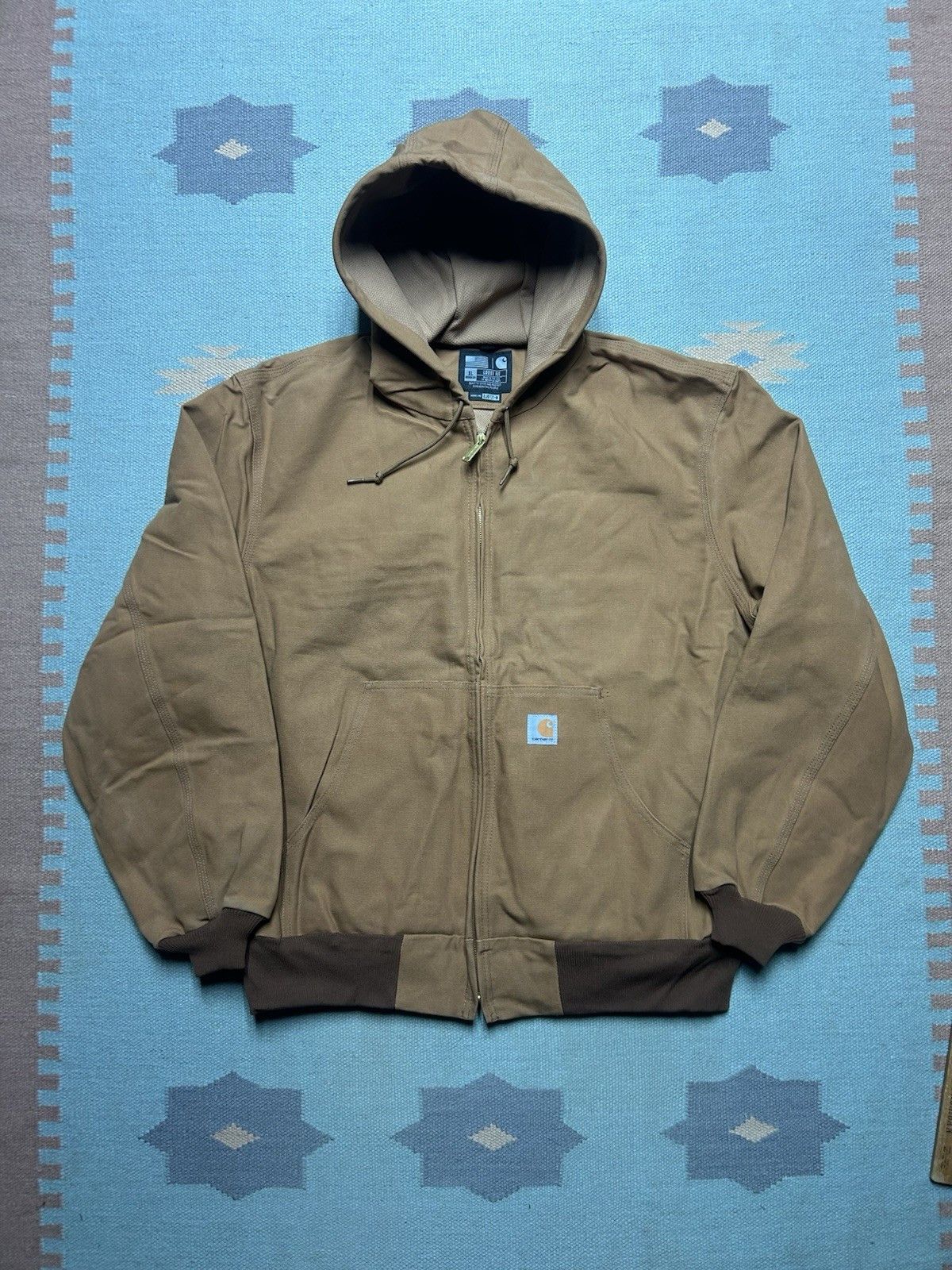 Carhartt Carhartt duck canvas hooded work jacket J131 BRN thermal XL Size US XL / EU 56 / 4 - 1 Thumbnail