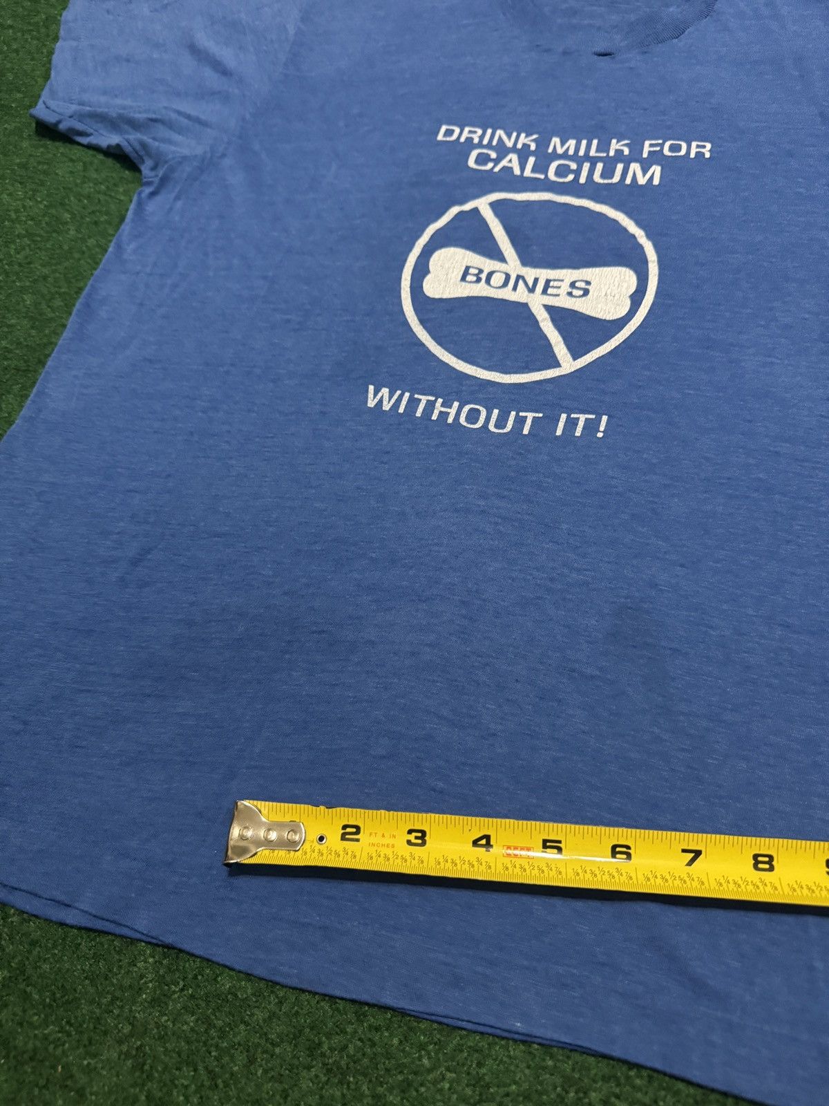 Vintage Vintage 60s 70s Drink Milk For Calcium S/M Promo T Shirt Size US M / EU 48-50 / 2 - 7 Thumbnail