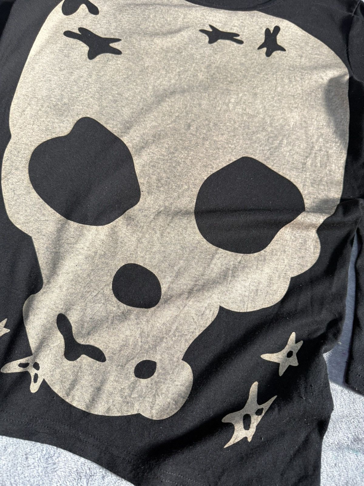 Japanese Brand Bobo Softcore Goth Abstract Skull Play Or Die Print Tee Size US M / EU 48-50 / 2 - 4 Thumbnail