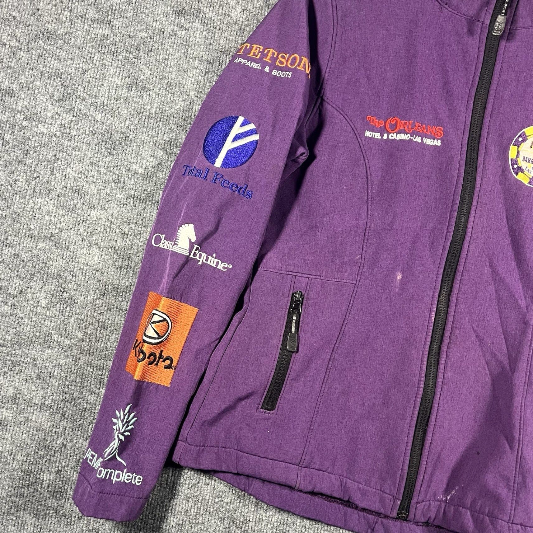Roper ROPER Full Zip Jacket Women S Purple Western Horse Basic Jacket Casual Size S / US 4 / IT 40 - 4 Thumbnail