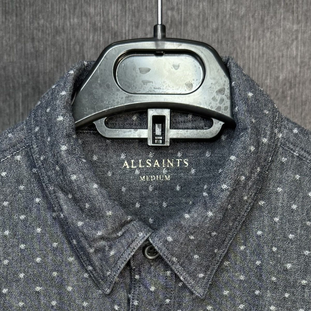 Allsaints Allsaints Montauk Polka Dot Grey button shirt Size US M / EU 48-50 / 2 - 4 Thumbnail