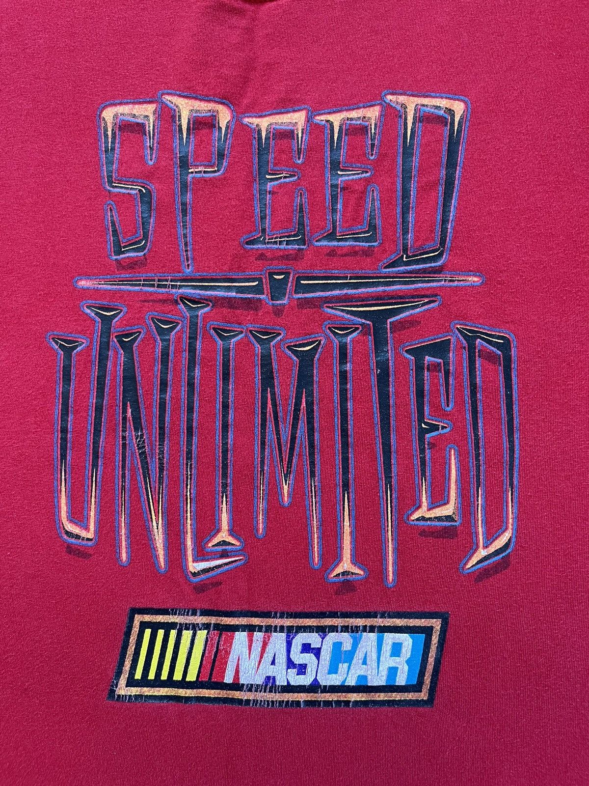 NASCAR × Vintage Vintage 00’s Nascar “Speed Unlimited” T-Shirt Size US XL / EU 56 / 4 - 2 Thumbnail