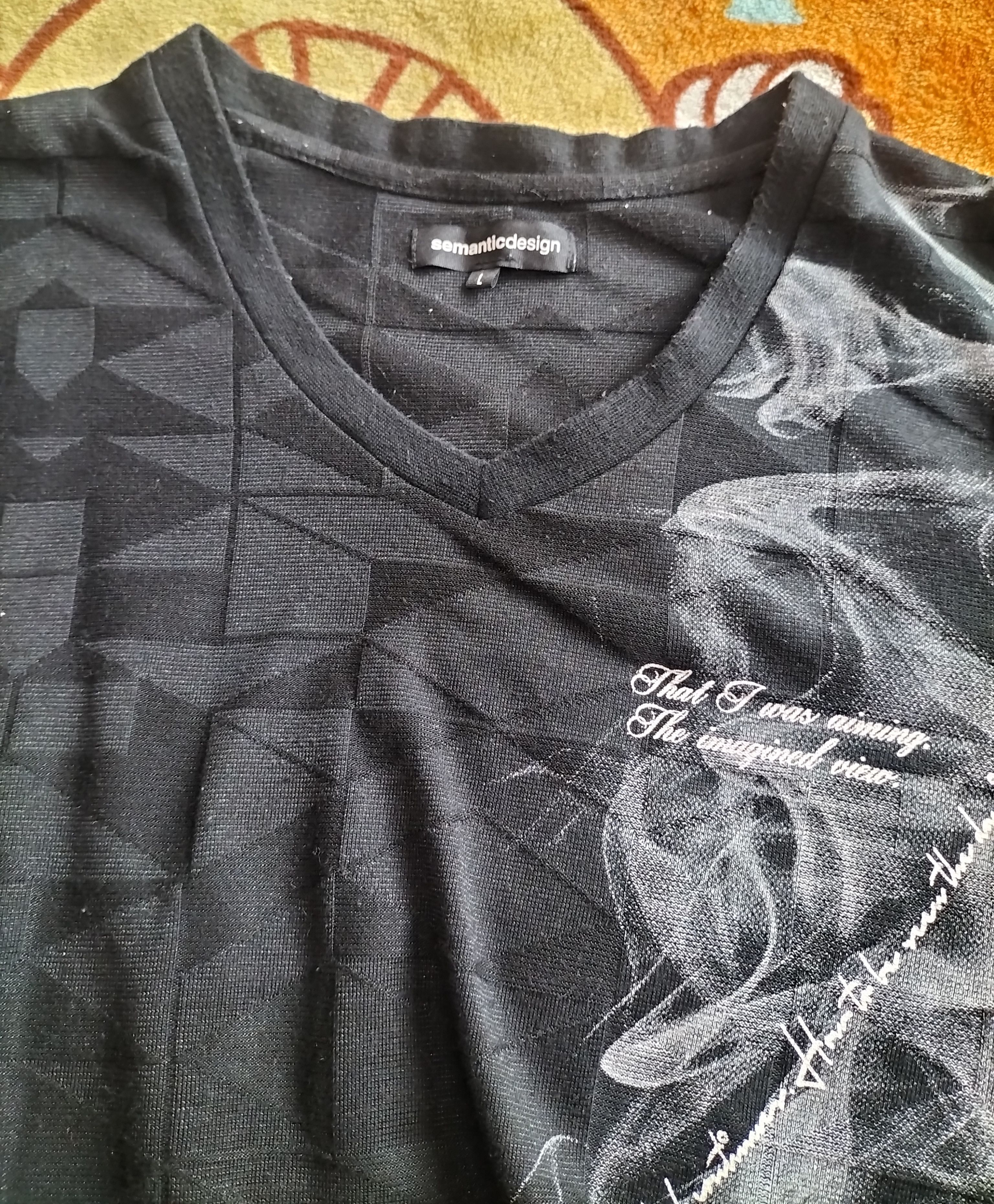 semanticdesign Semantic design smoke poems v-neck tshirt Size US M / EU 48-50 / 2 - 3 Thumbnail