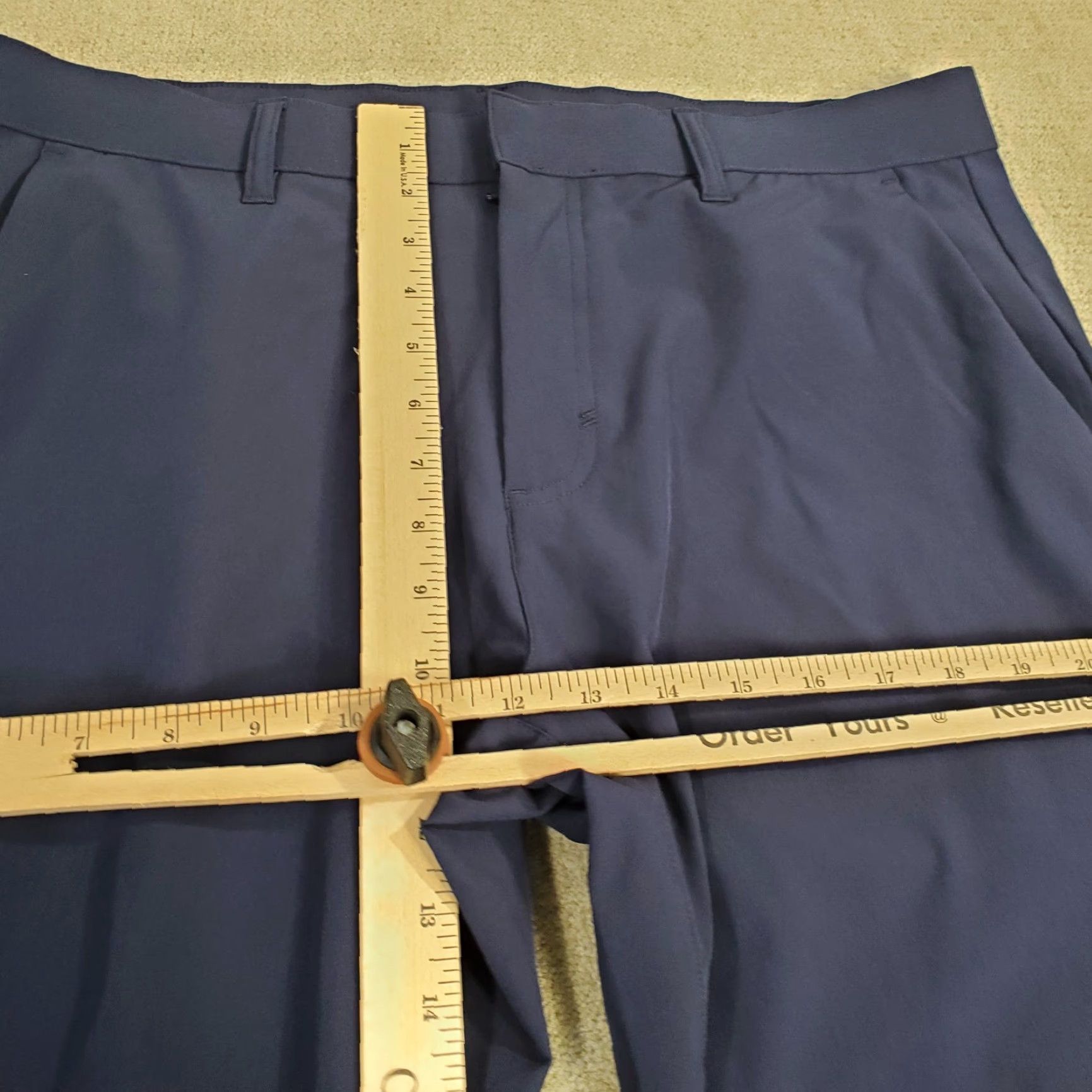 Fabletics Fabletics Pants Mens 34x29 Chino Flat Front Lightweight Performance Blue Regular Inseam 29 Logo Size US 34 / EU 50 - 4 Thumbnail
