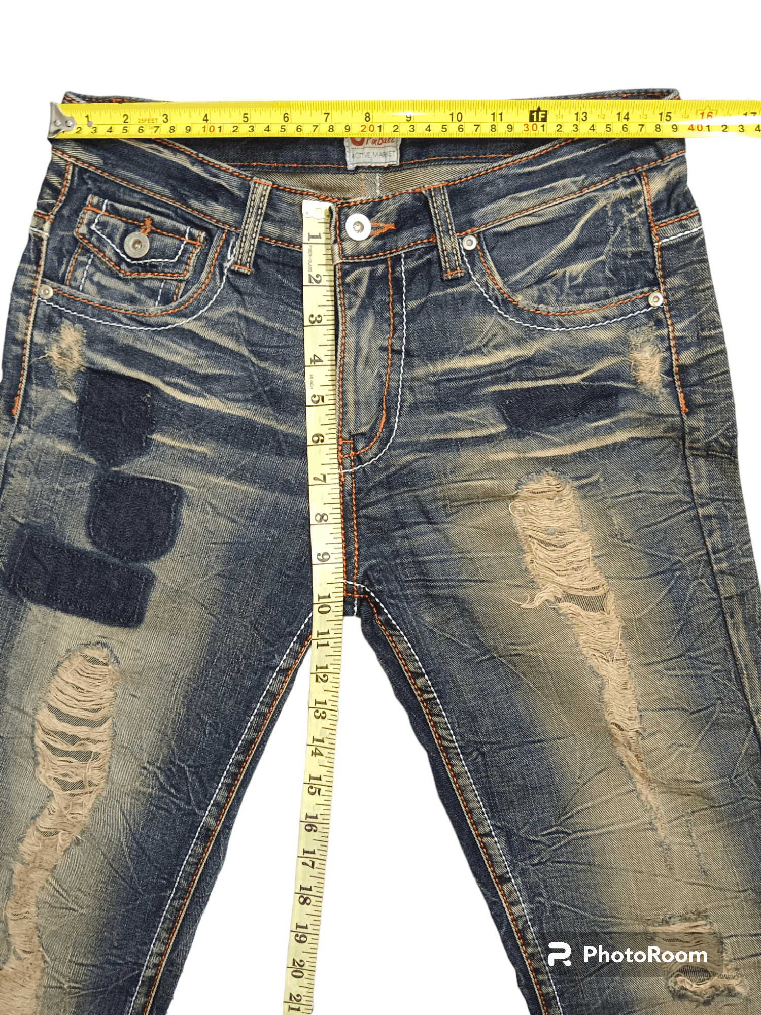 If Six Was Nine Rare!! Hysteric Distressed Flare Jeans Size US 31 - 14 Thumbnail