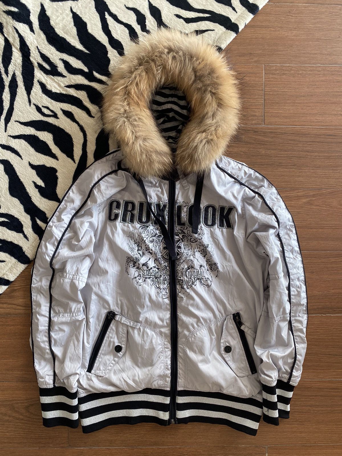 If Six Was Nine × Japanese Brand × KMRii Crux Fur Hoodie Poem Japanese Brand Size US M / EU 48-50 / 2 - 1 Thumbnail