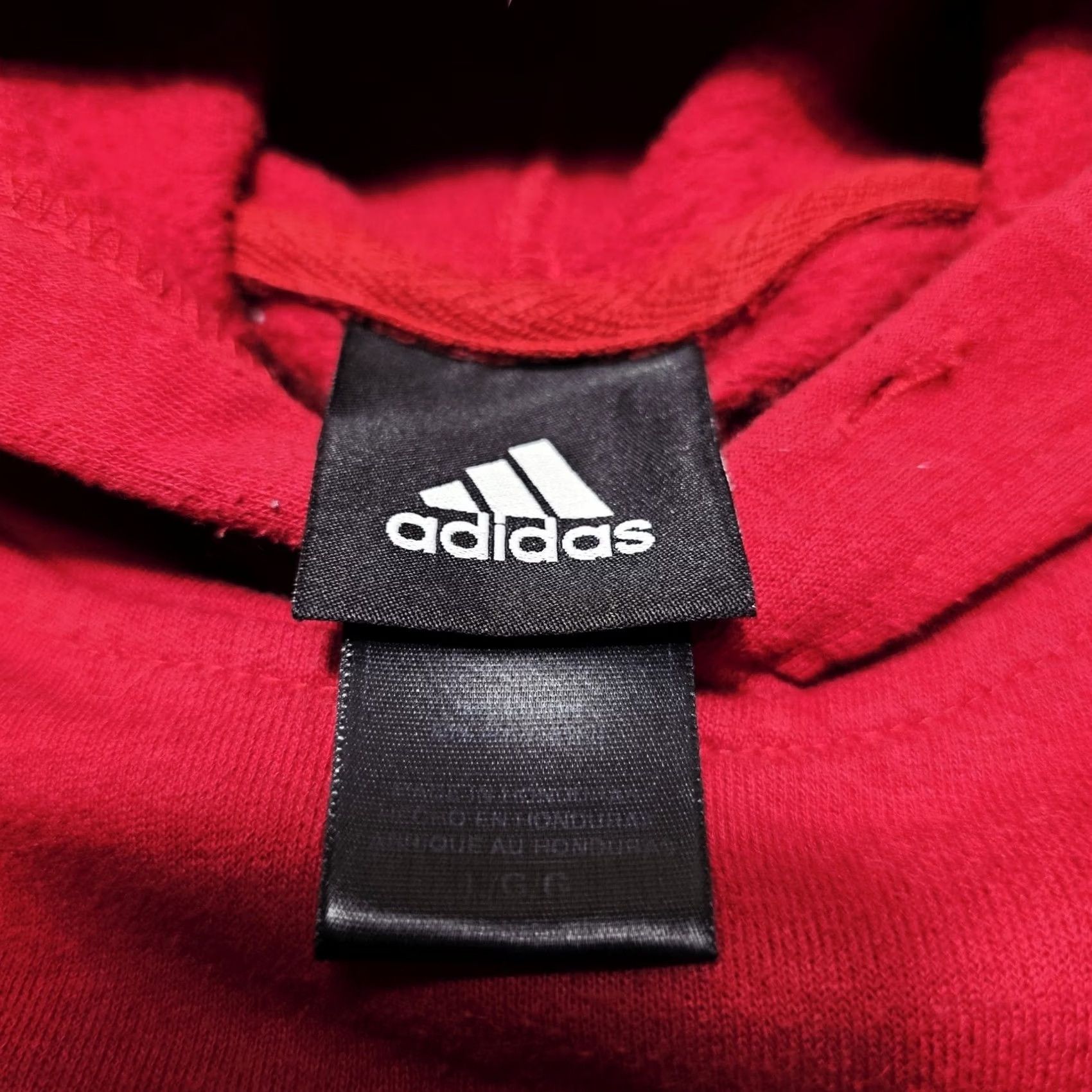 Adidas VINTAGE Adidas Alabama Crimson Tide Embroidered Hoodie Sweatshirt Mens Large Y2k Red Hoodie, Alabama, University, 90s, Sports Mens Size US L / EU 52-54 / 3 - 4 Thumbnail