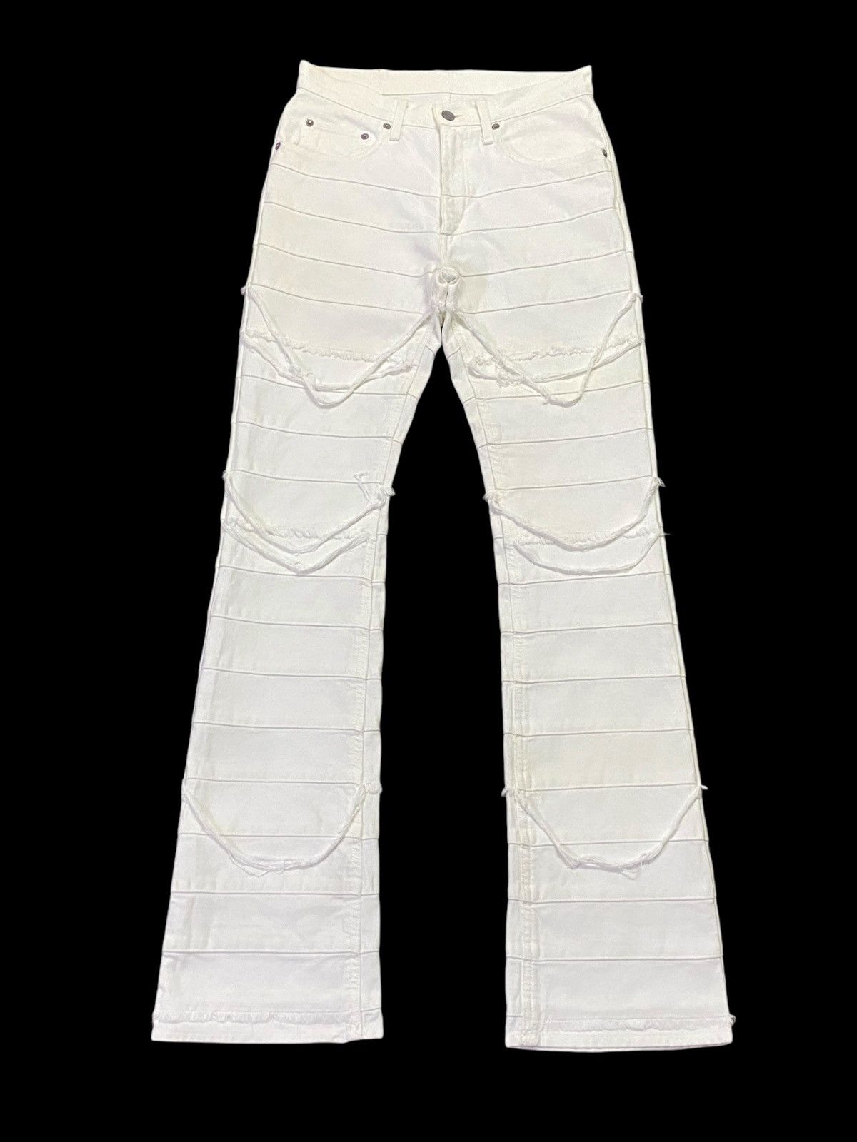 Hysteric Glamour Rare Colour🔥Vintage Hysteric Glamour Flare Hagi Denim Pants Size US 28 / EU 44 - 2 Thumbnail