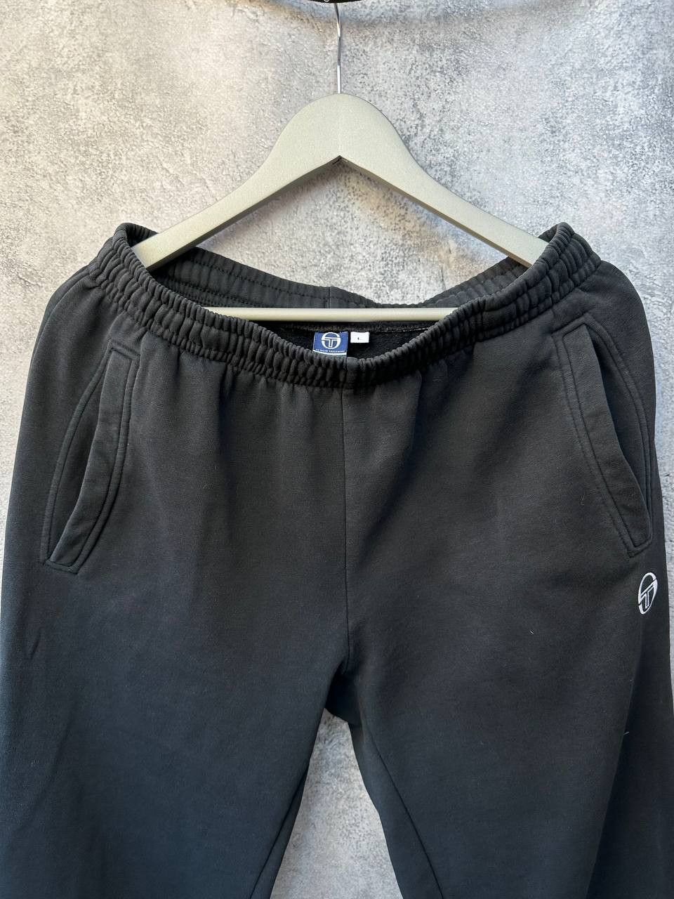 Sergio Tacchini × Vintage Sergio Tacchini Black Joggers Vintage with Logo Patch Size US 32 / EU 48 - 5 Thumbnail