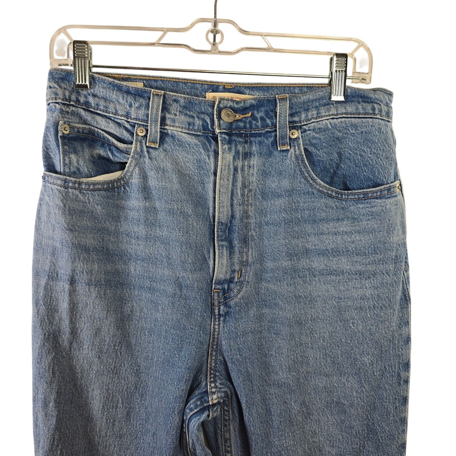 Levi's Levi's Premium 70's High Slim Straight Blue Denim Jeans 29 Size US 29 - 2 Thumbnail