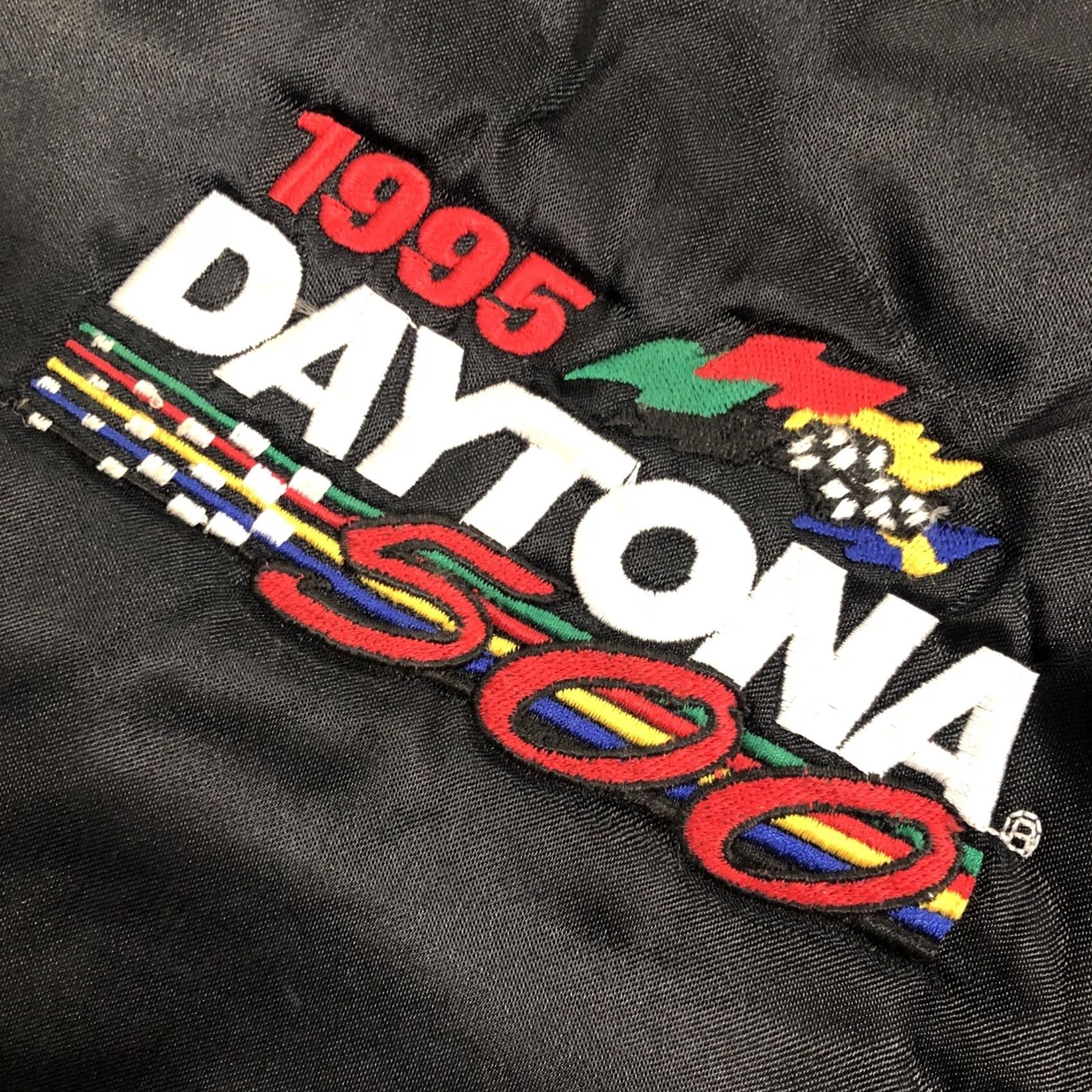 Dunbrooke VINTAGE Daytona 500 Satin Jacket NASCAR Black Quilted Lined Stitch Dunbrooke XL Men’s 1990s Size US XL / EU 56 / 4 - 2 Thumbnail