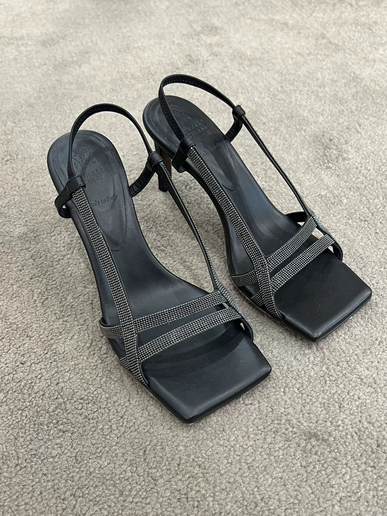 Brunello Cucinelli Brunello Cucinelli Women’s T-Strap Heels Size US 4 / IT 34 - 1 Thumbnail