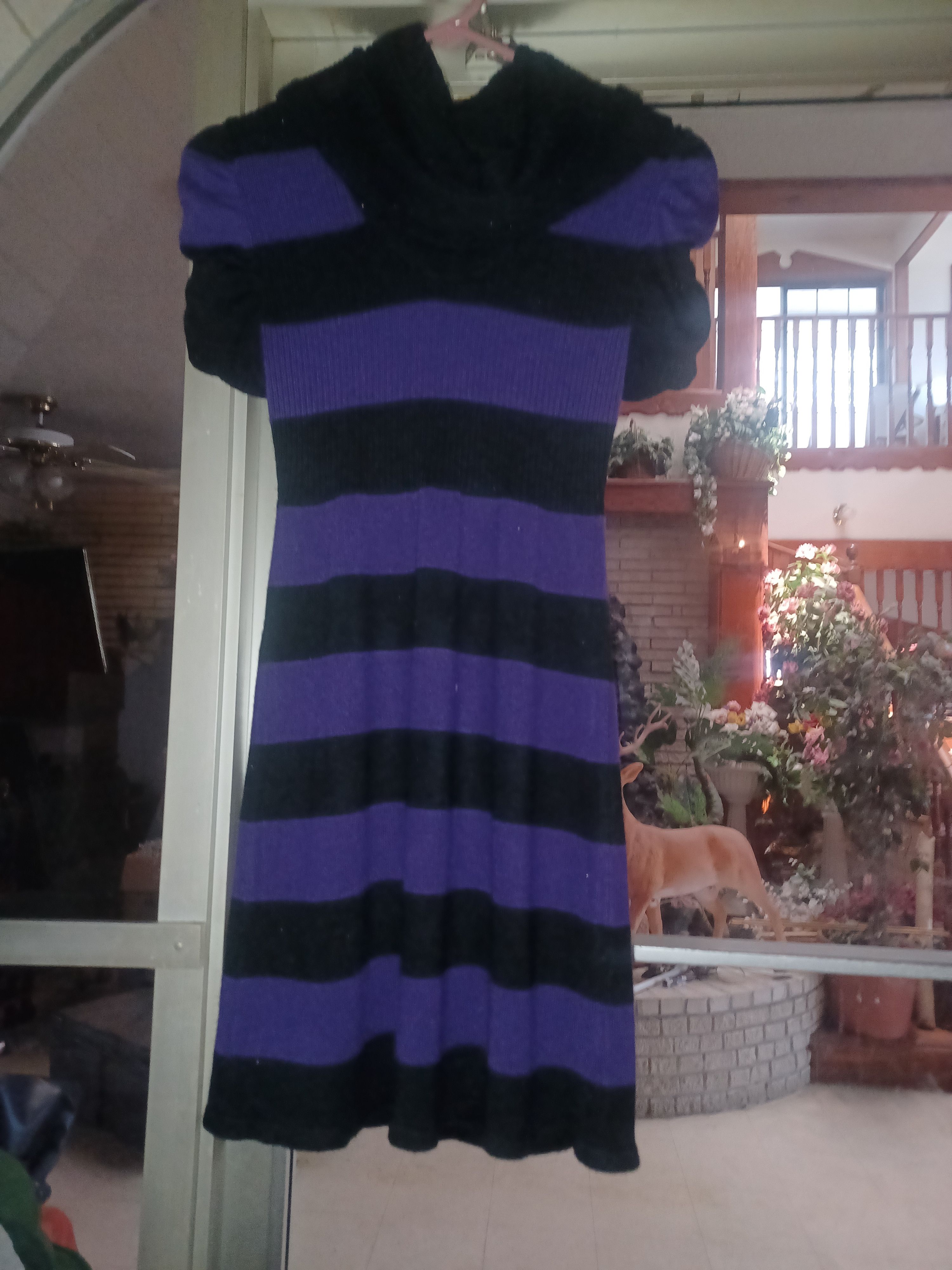 Other Takeout Junior Women's Sweater Dress SZ Small Purple & Black Size S / US 4 / IT 40 - 1 Thumbnail