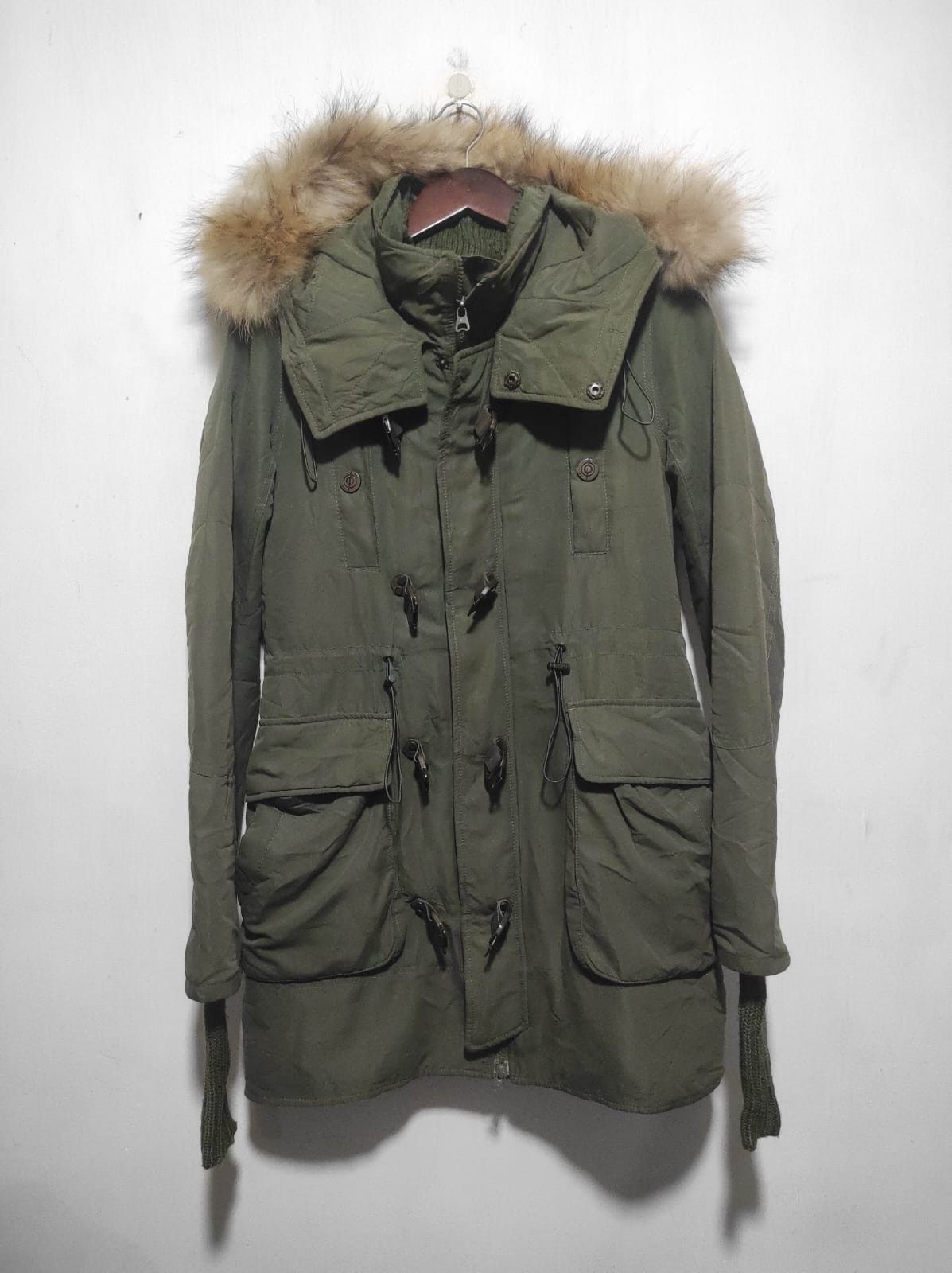 Japanese Brand Sly double zip fur hoodie parka jacket LGB style Size US S / EU 44-46 / 1 - 4 Thumbnail