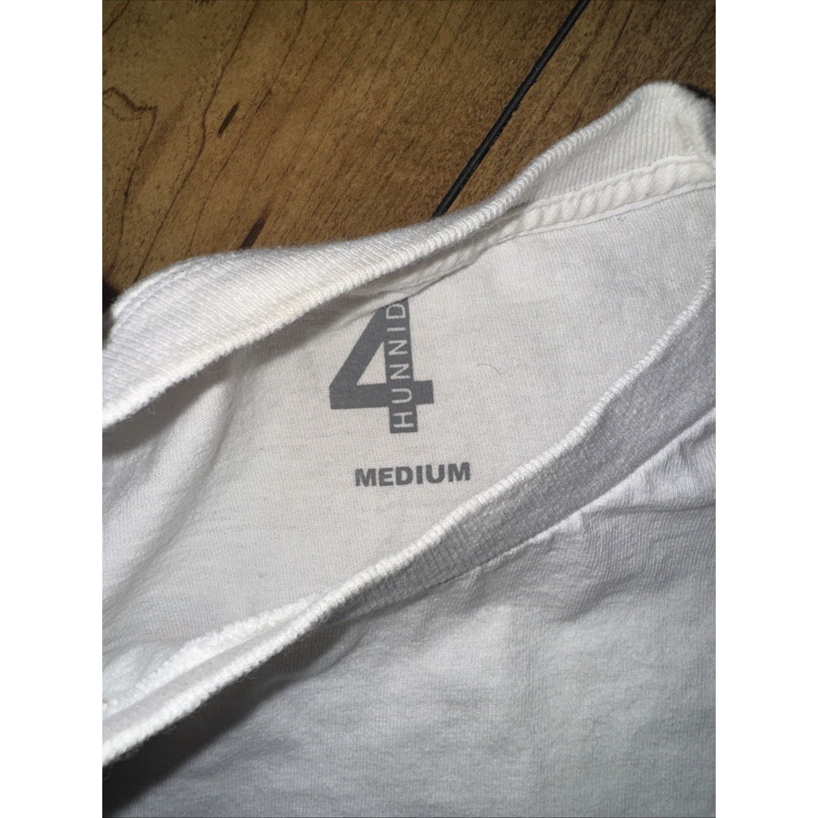 4HUNNID 4Hunnid Long Sleeve Graphic Tee White Medium YG Rap Shirt Size US M / EU 48-50 / 2 - 6 Thumbnail
