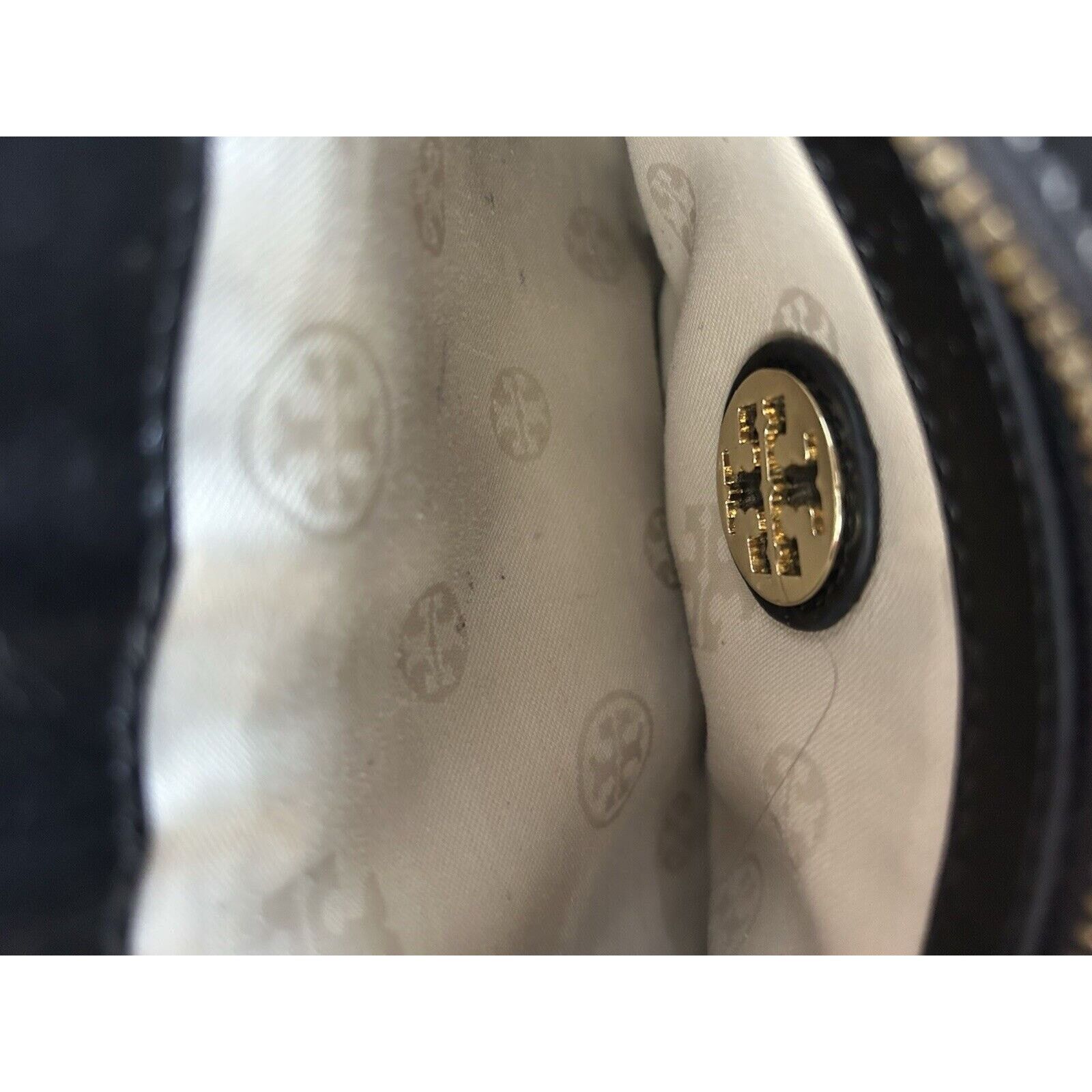 Tory Burch Tory Burch Reva Black Leather Crossbody Clutch Purse Bag Size ONE SIZE - 16 Thumbnail