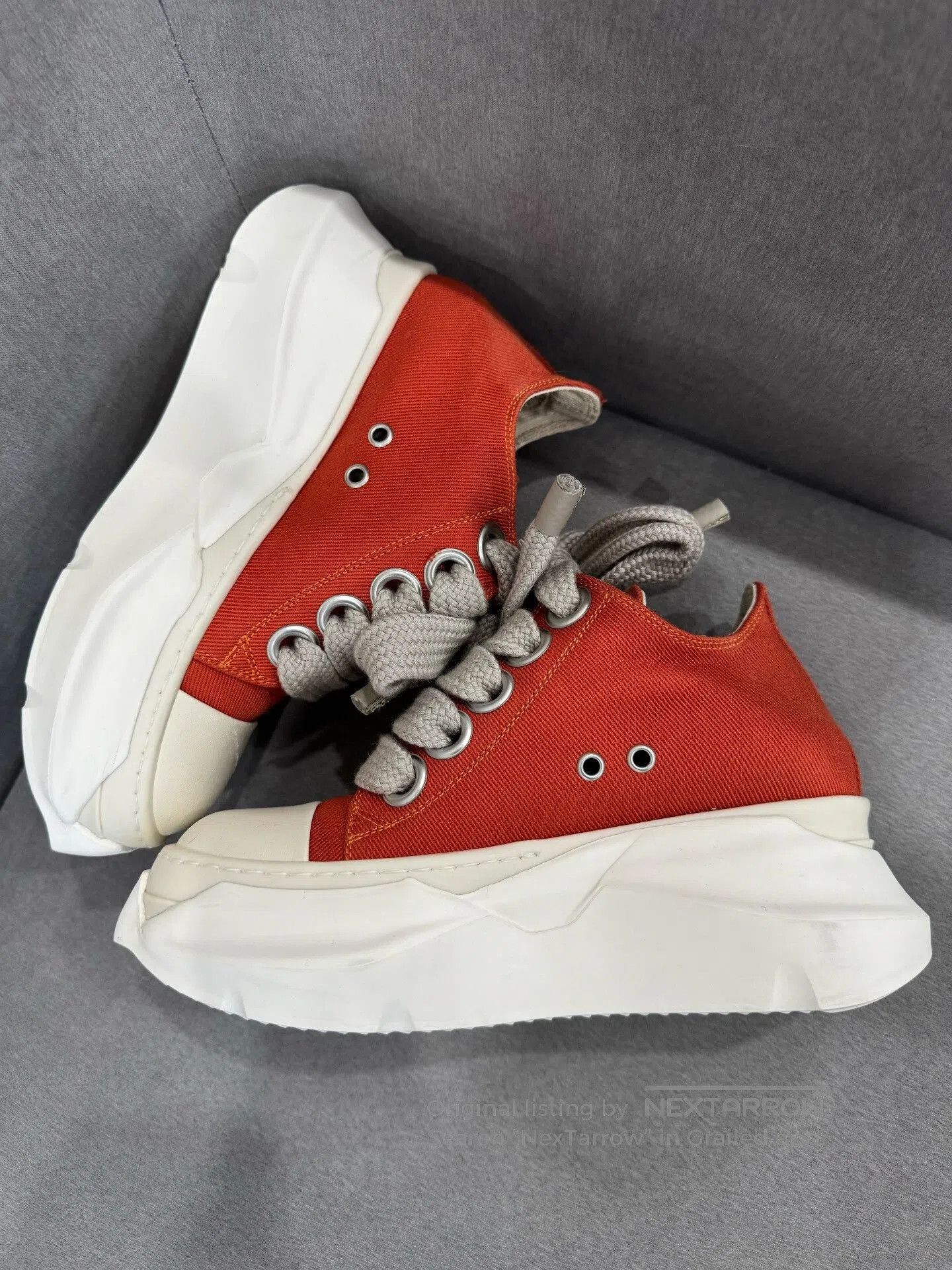 Converse Rick Owens Orange Tank Bottom Sneakers. Size US 6 / IT 36 - 4 Thumbnail