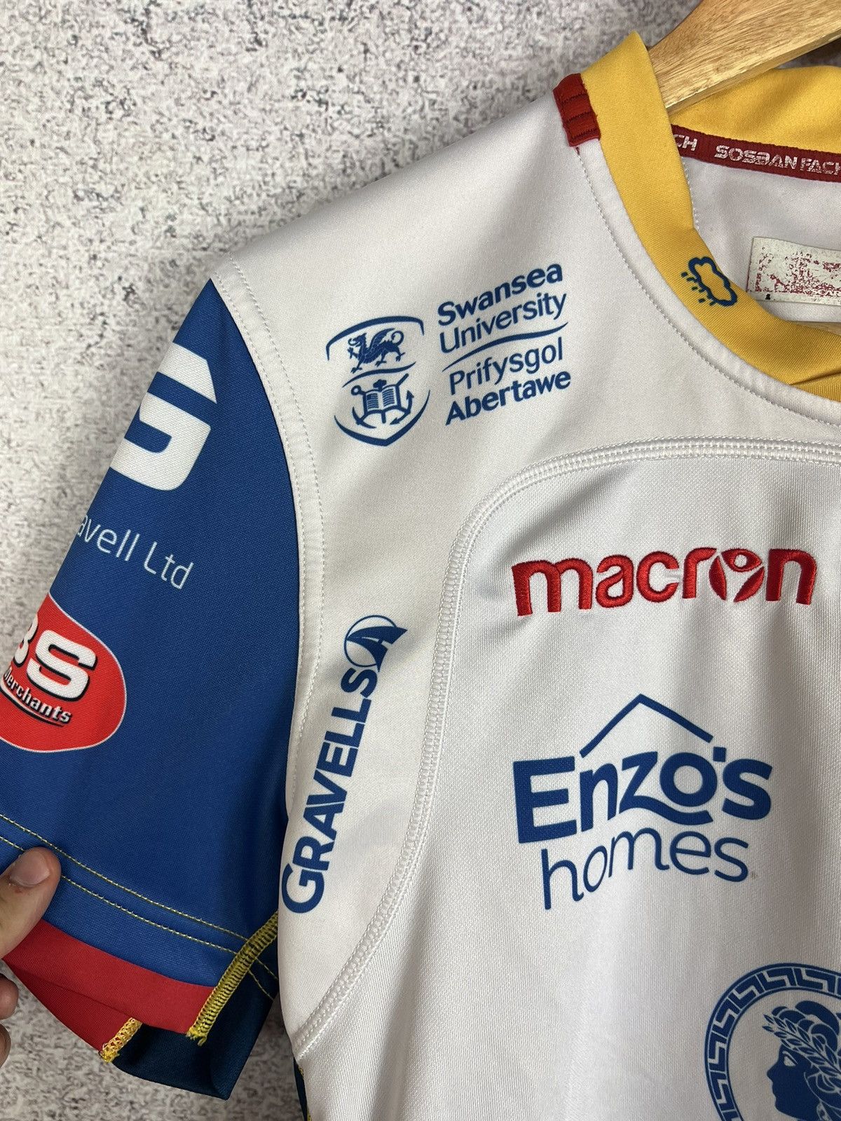 Vintage Rare! Scarlets Macron Rugby Shirt Jersey Size US M / EU 48-50 / 2 - 5 Thumbnail