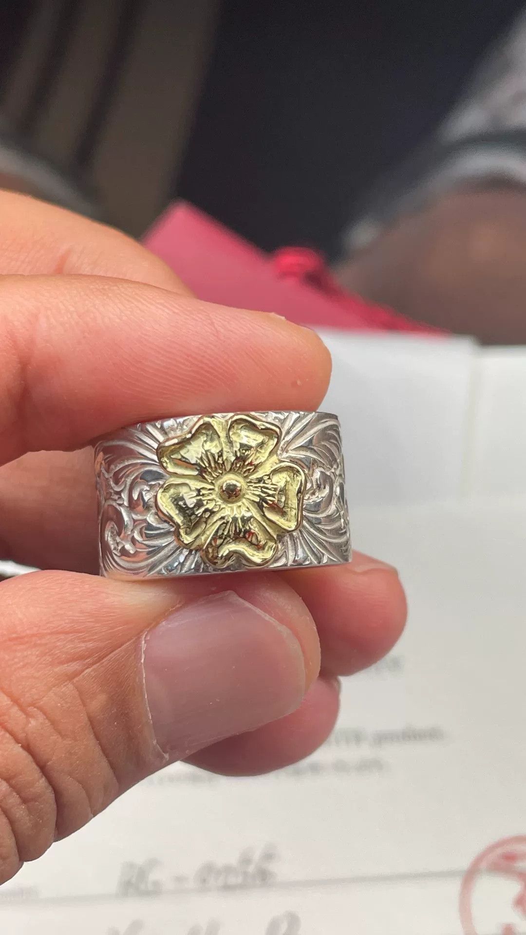 Larry Smith Larry Smith Gold Rose Ring Size ONE SIZE - 1 Thumbnail