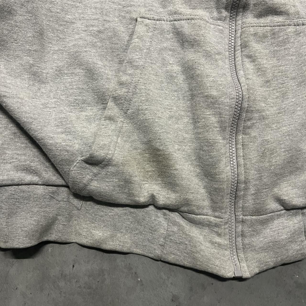 Japanese Brand × Vintage Vintage Y2K Blank Grey quality Zip up Hoodie Size US XL / EU 56 / 4 - 2 Thumbnail