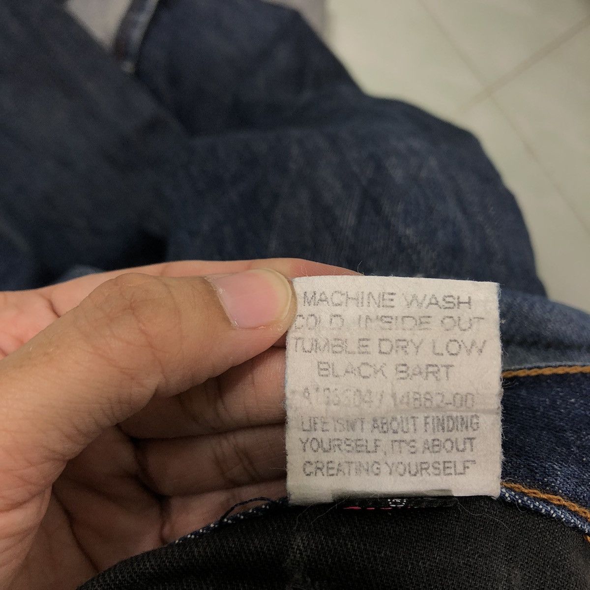 Japanese Brand 🔥90s Vintage Distressed Denim Jeans Black Bart Volcom Japan Size US 34 / EU 50 - 19 Thumbnail