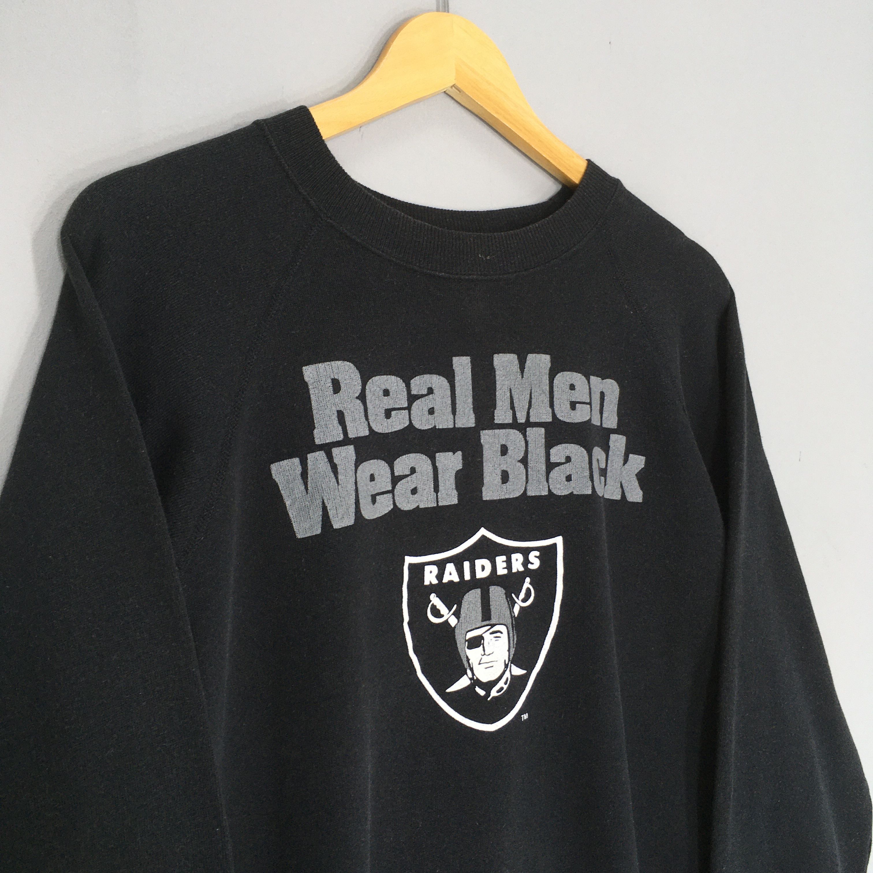 NFL × Vintage Vintage 90s Los Angeles Raiders NFL Sweatshirt Large Size US L / EU 52-54 / 3 - 3 Thumbnail