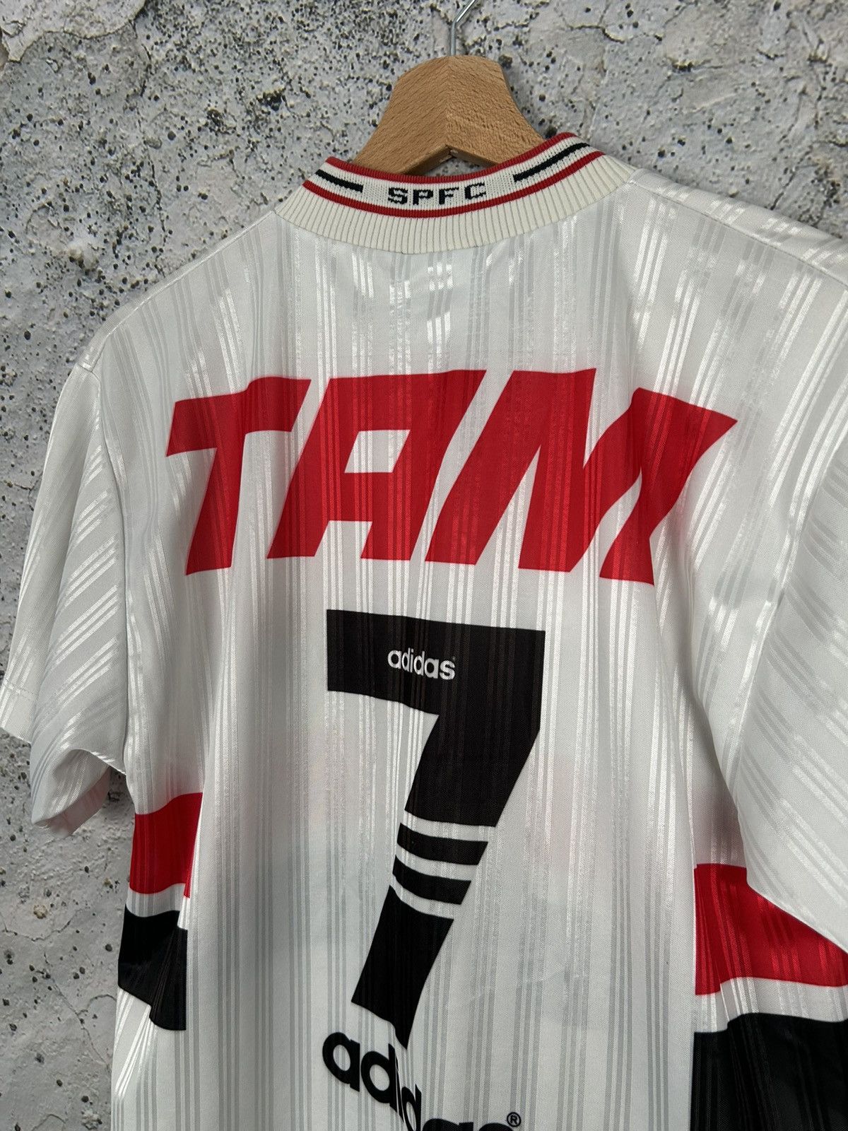 Adidas Vintage Adidas Sao Paolo 90s Soccer Jersey Football #7 Rare Size US M / EU 48-50 / 2 - 6 Thumbnail