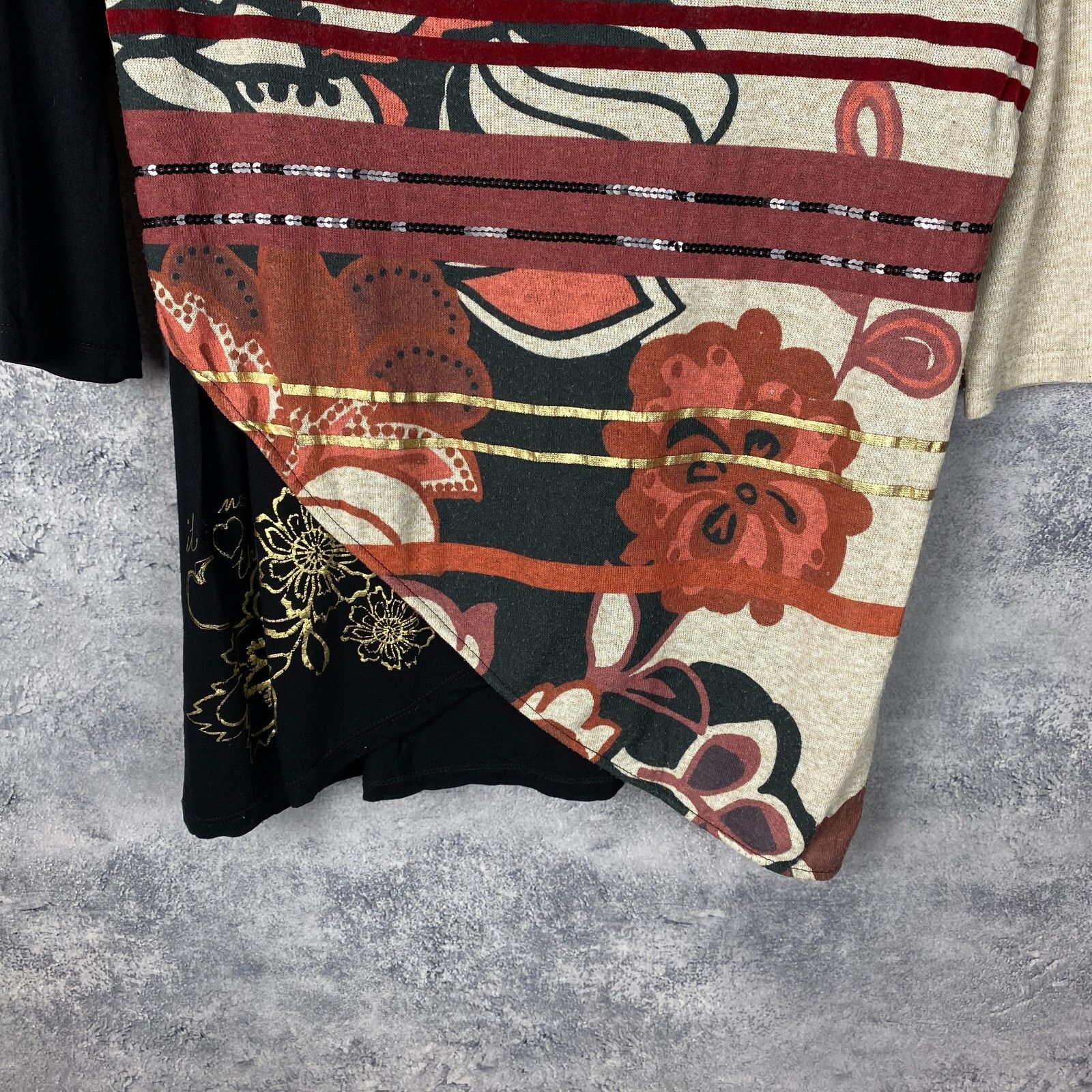 Desigual Desigual Blouse Women's Size M Multicolor Long Sleeve ` Size M / US 6-8 / IT 42-44 - 3 Thumbnail
